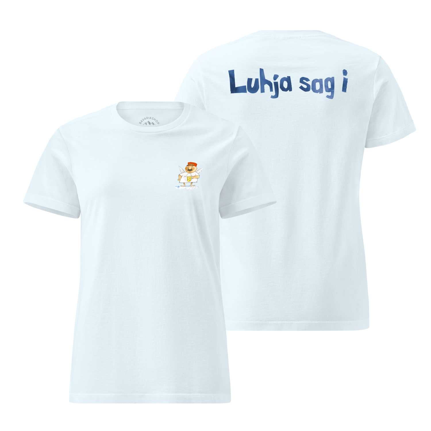 Engel Aloisius Damen T-Shirt "A Bier sag i"