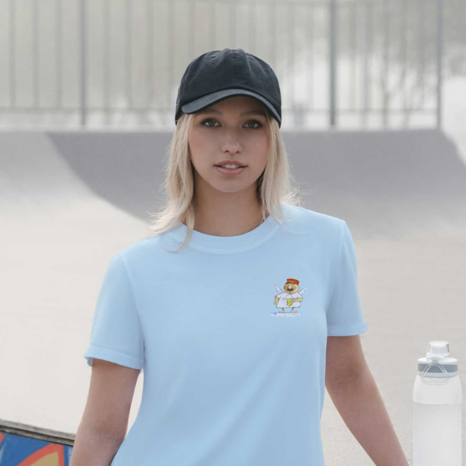 Engel Aloisius Damen T-Shirt "A Bier sag i"