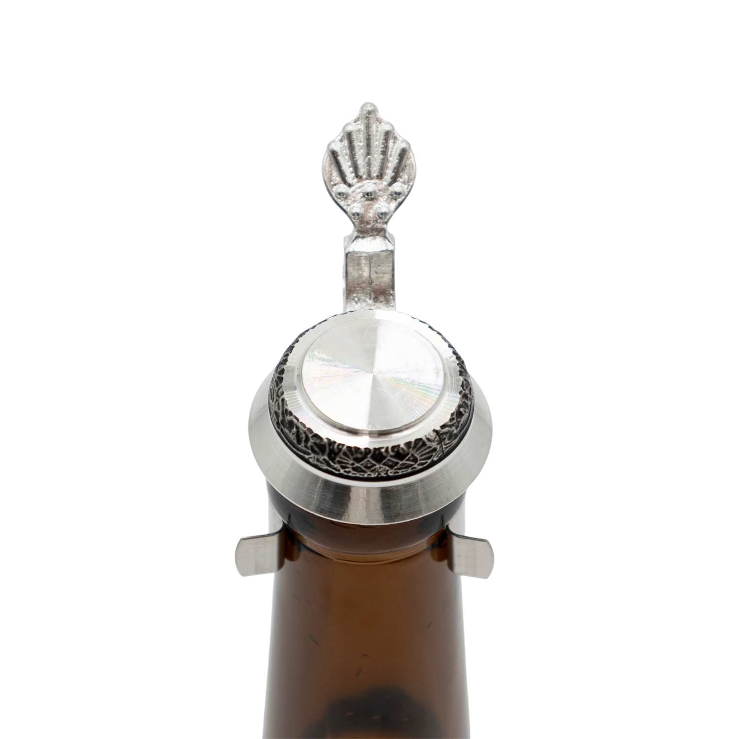 Bierflaschen Flachzinndeckel zum Aufstecken "Ornamente"