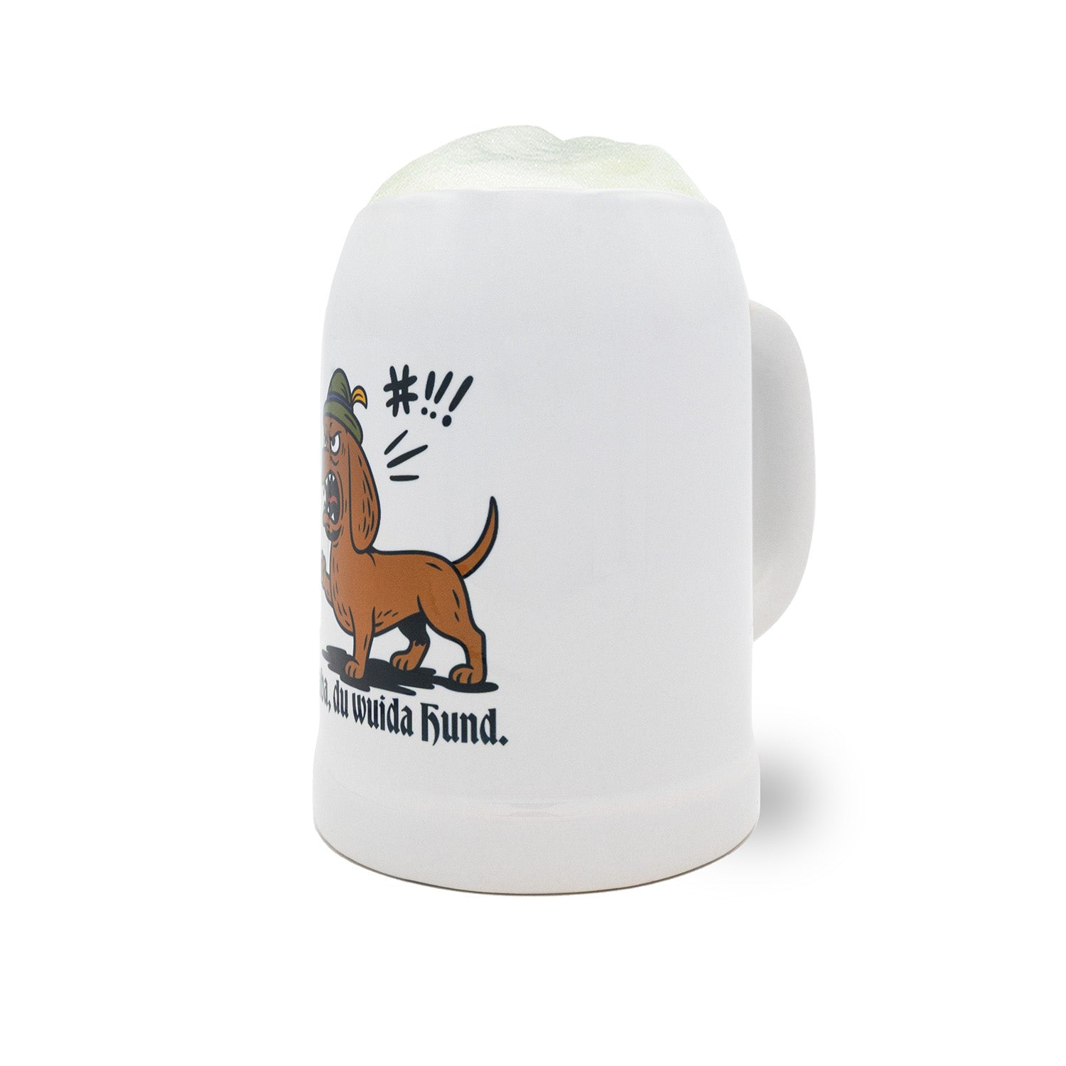 Bierkrug "Baba, du wuida Hund"