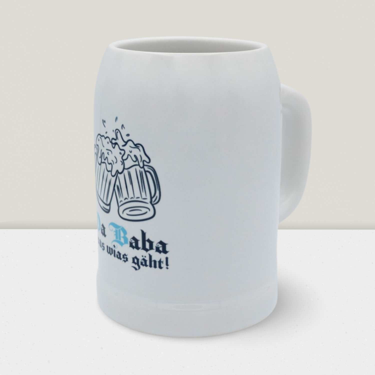 Bierkrug "Da Baba woas wias gäht!"