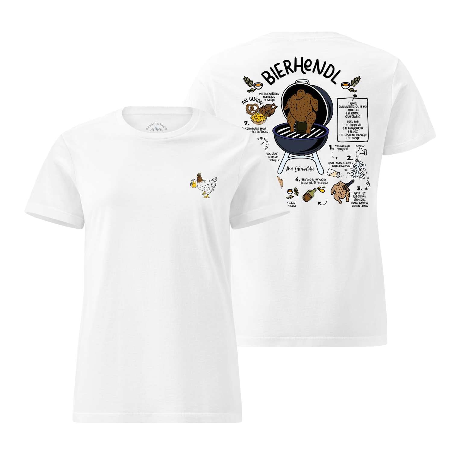 Damen Rezept T-Shirt "Bierhendl"