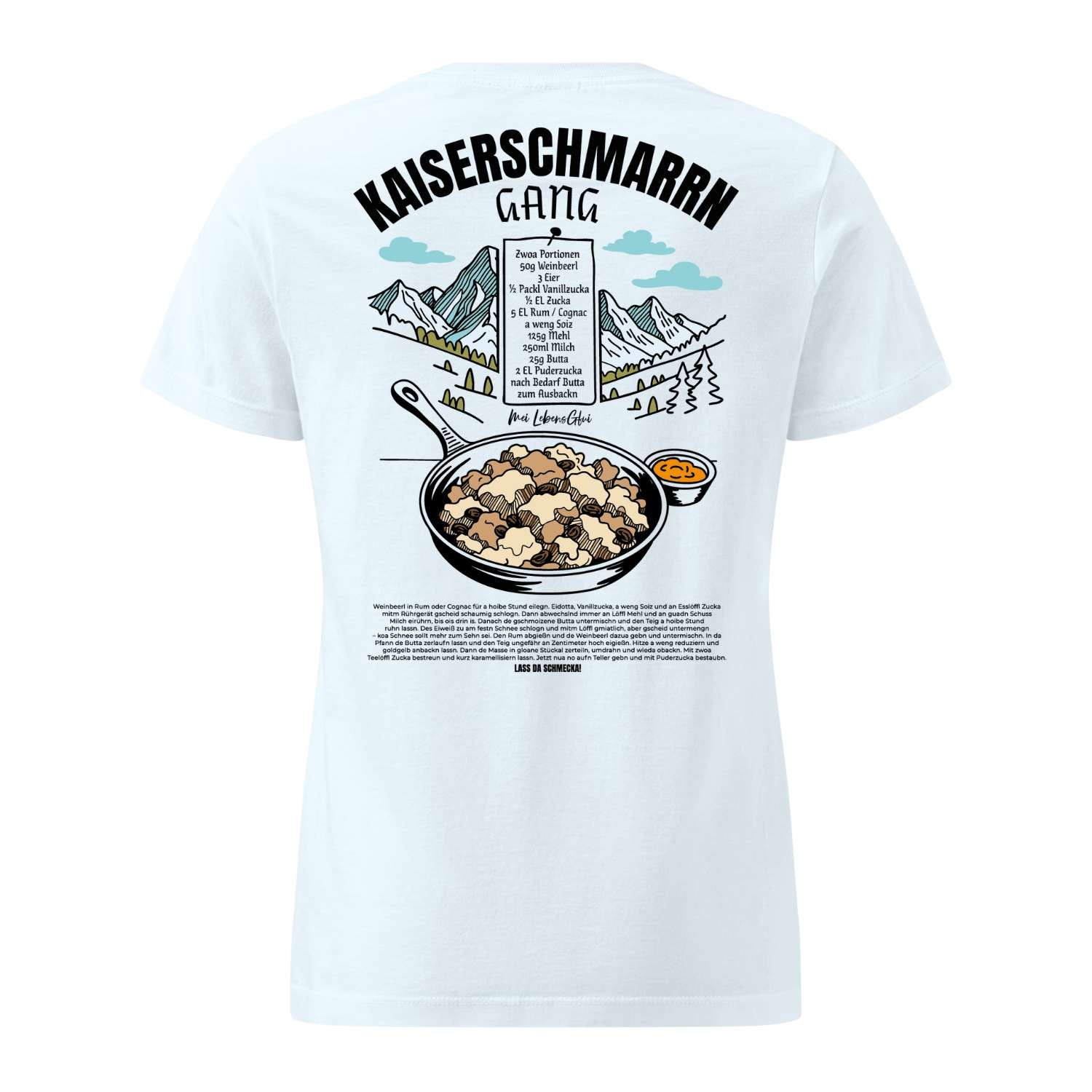 Damen Rezept T-Shirt "Kaiserschmarrn Gang"