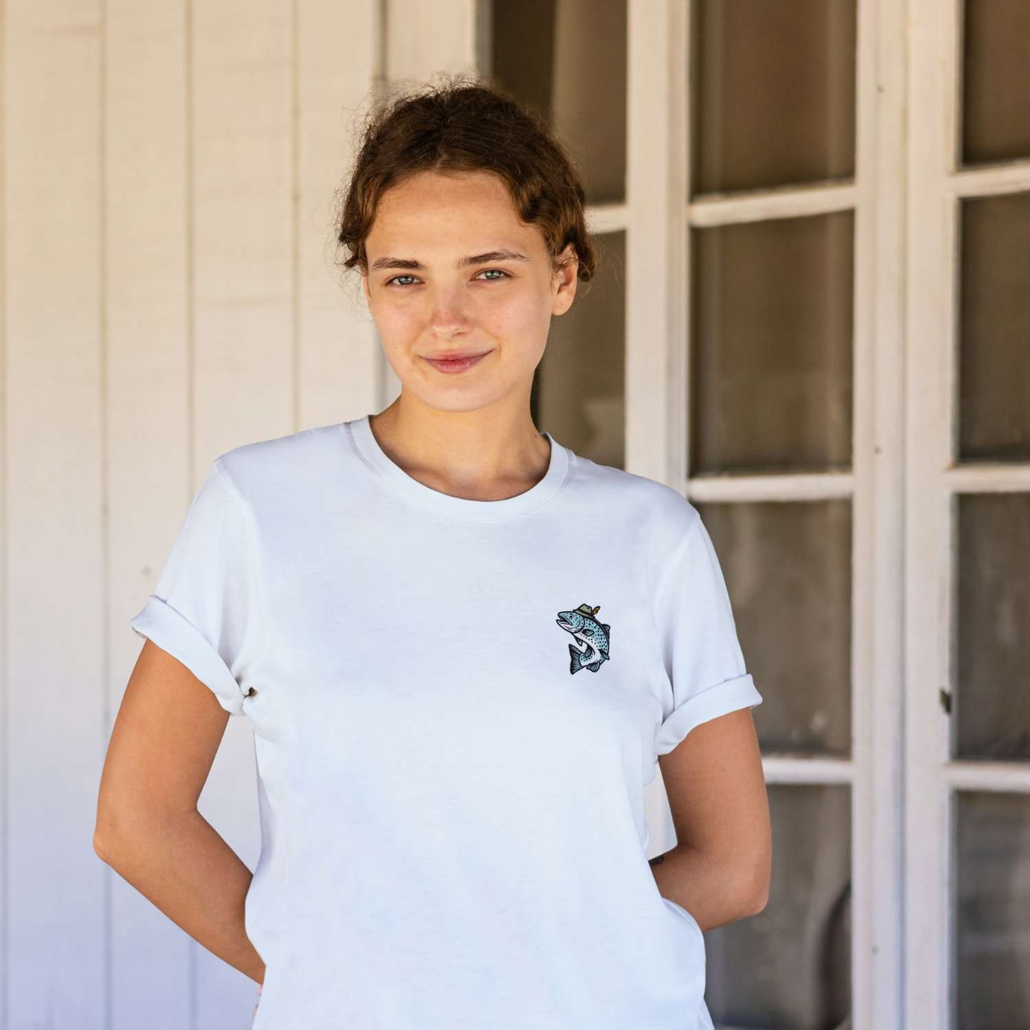 Damen T-Shirt "Boarischer Steckerlfisch"