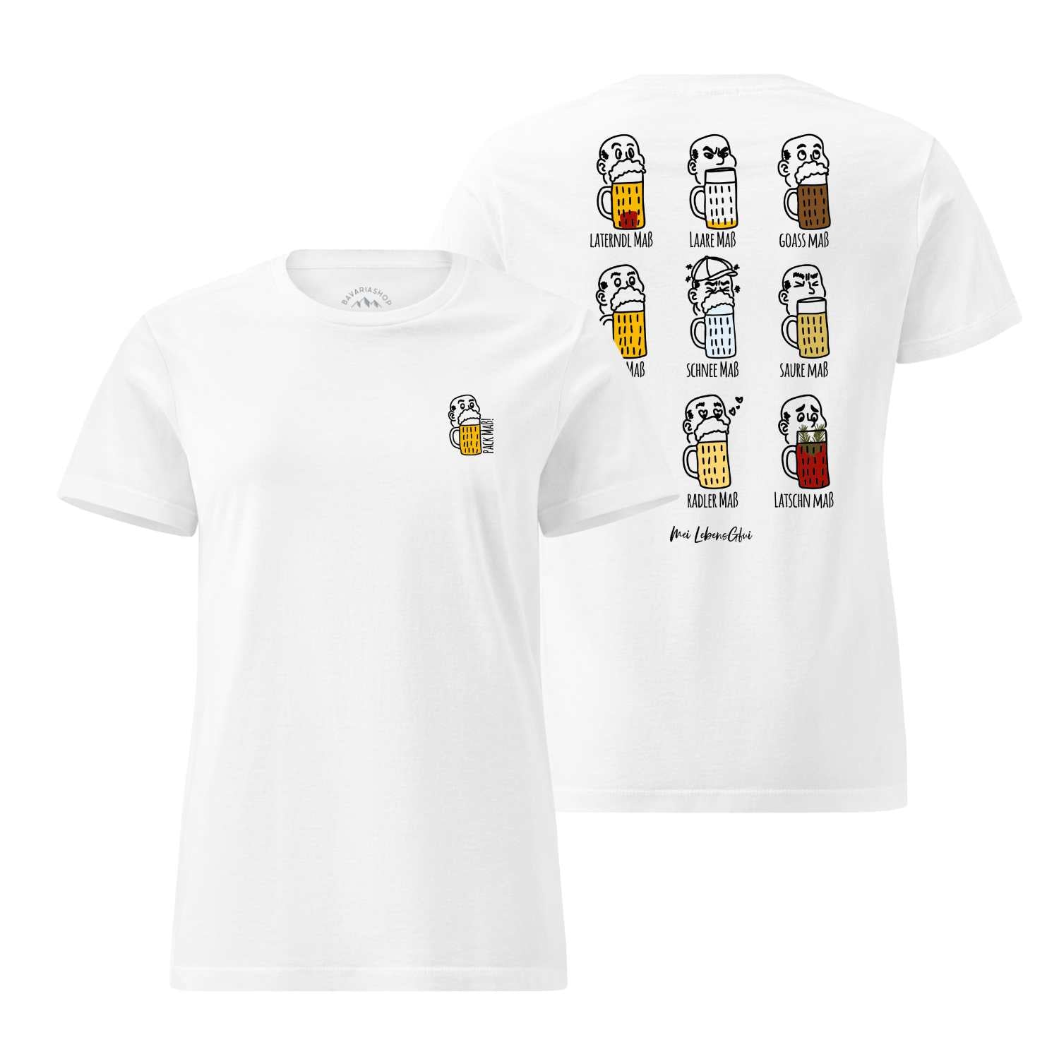Damen Rezept T-Shirt "Pack Maß"