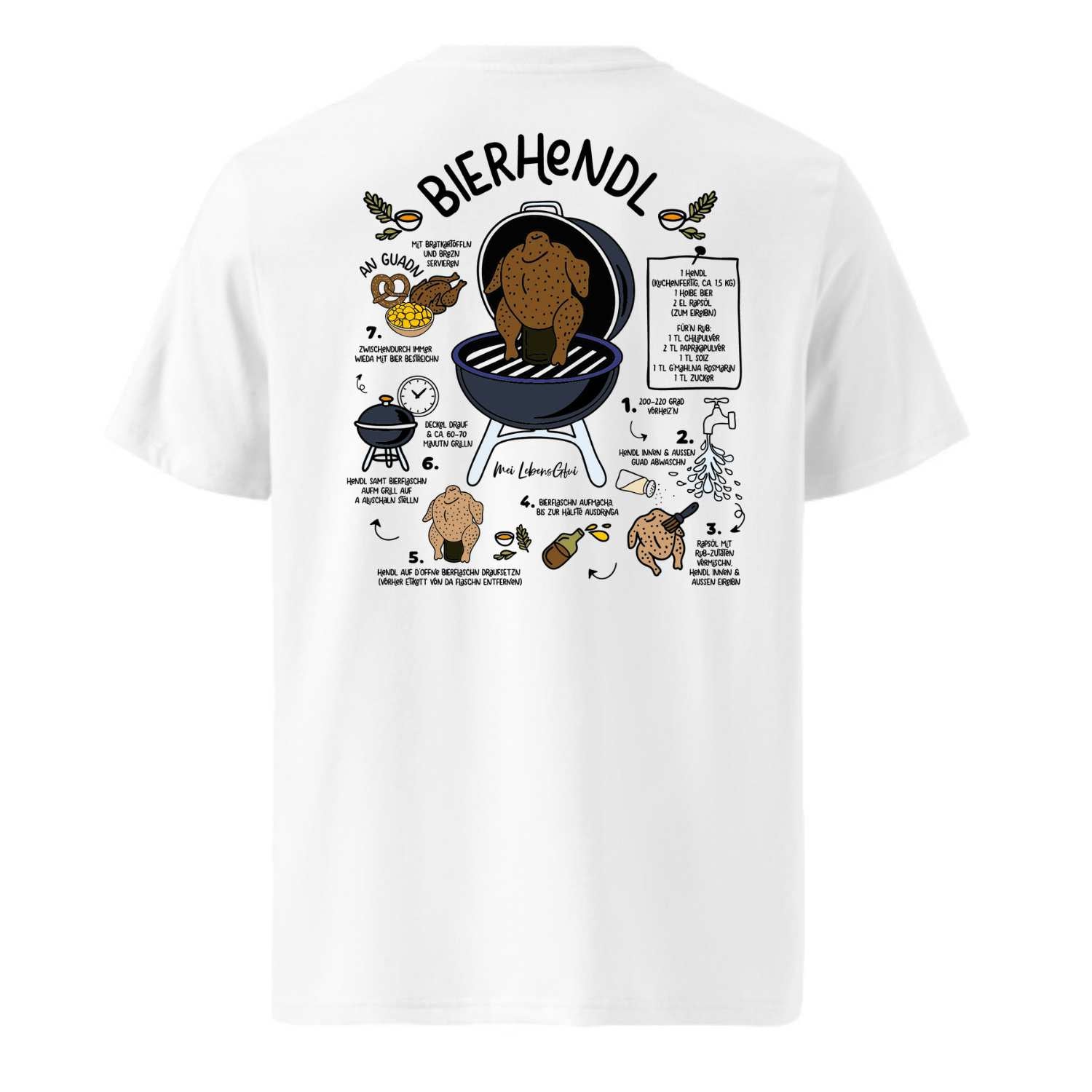 Herren Rezept T-Shirt "Bierhendl"
