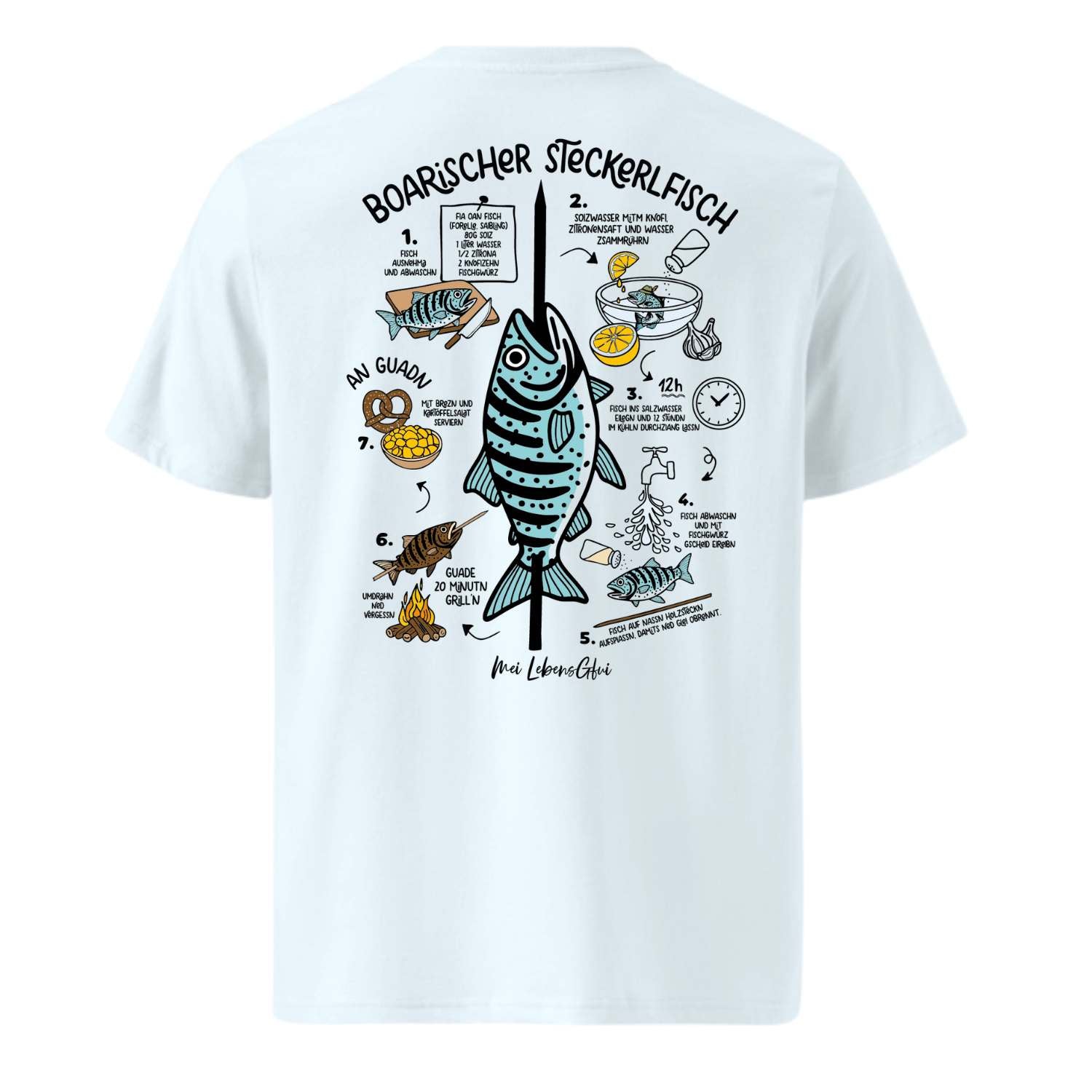 Herren T-Shirt "Boarischer Steckerlfisch"