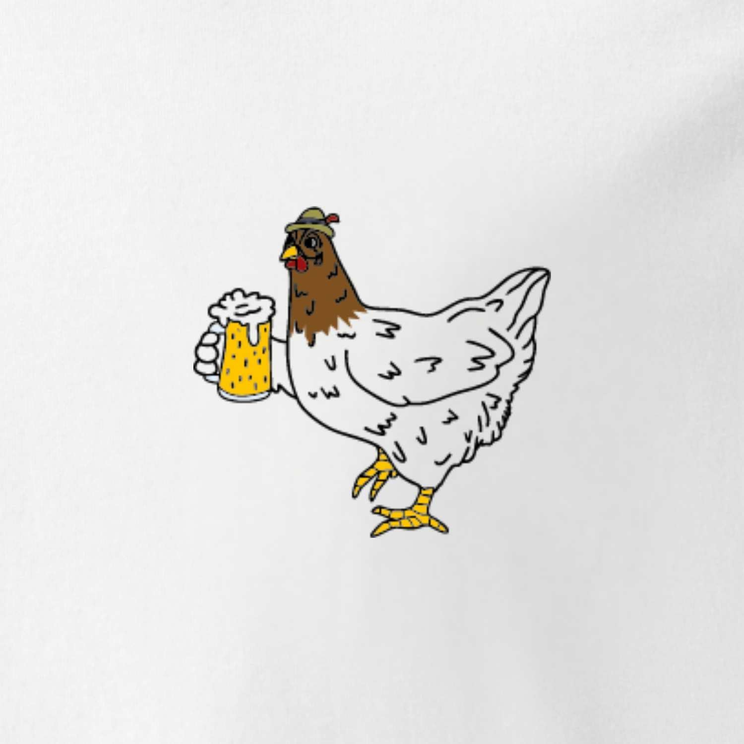 Herren Rezept T-Shirt "Bierhendl"
