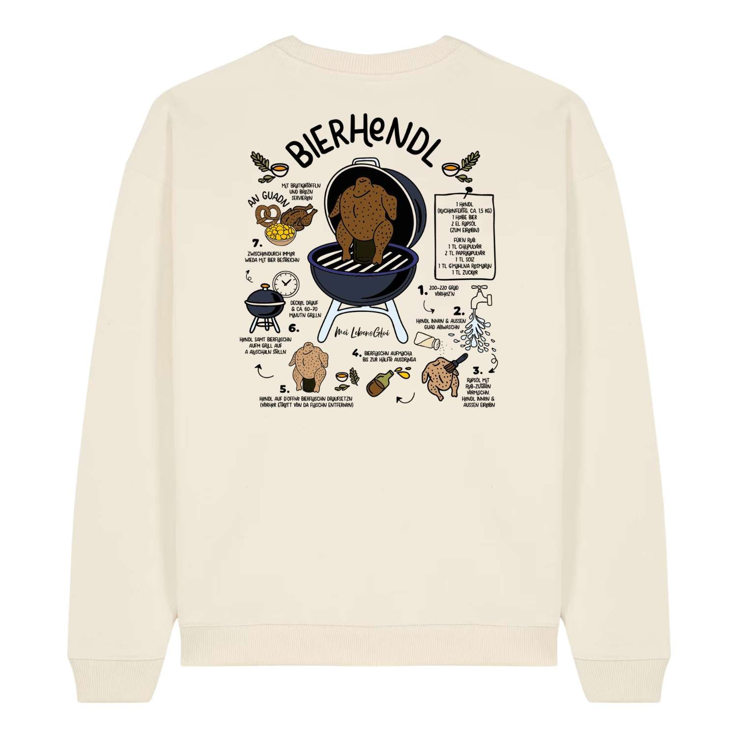Herren Rezept Pullover "Bierhendl"