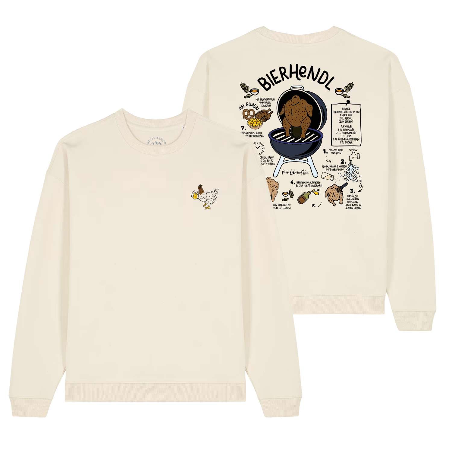Herren Rezept Pullover "Bierhendl"