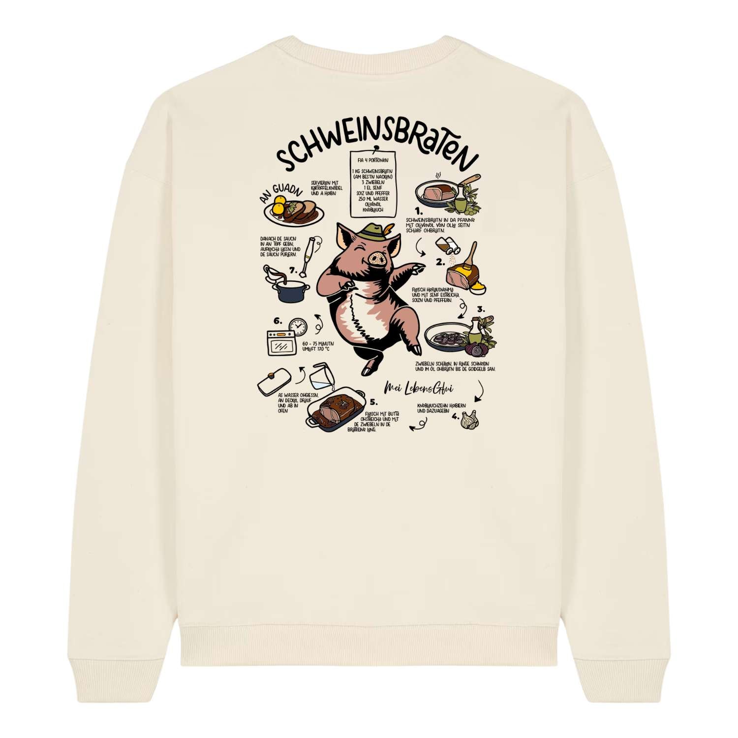 Herren Rezept Pullover "Schweinsbraten"