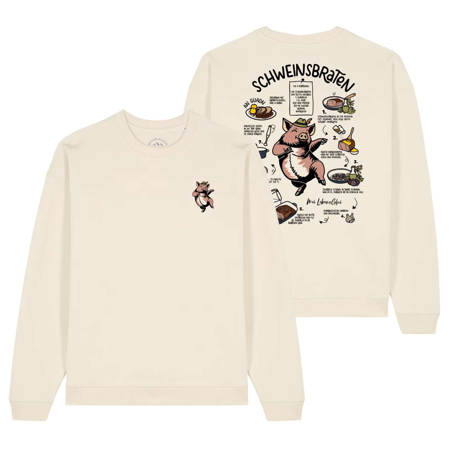 Herren Rezept Pullover "Schweinsbraten"