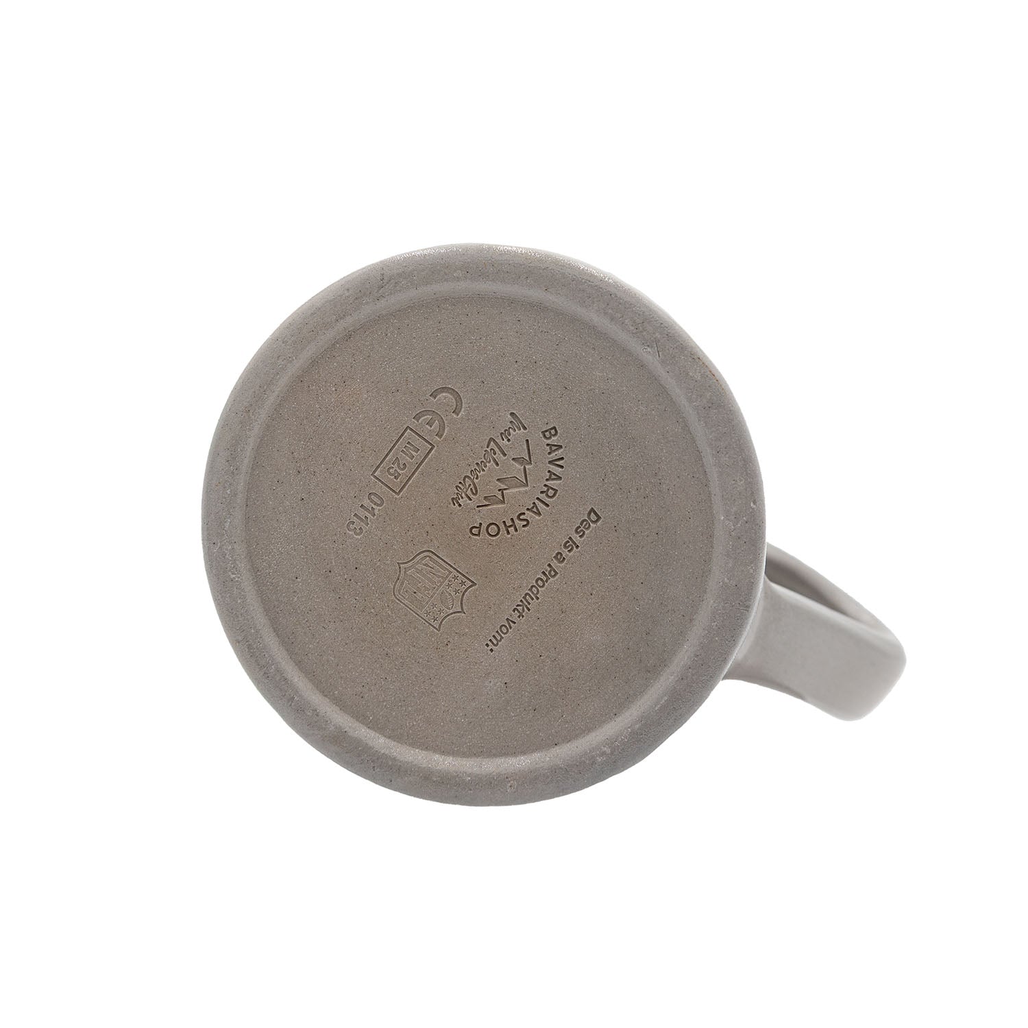 Steinkrug mit Chicago Bears Logo und Schriftzug, massiver Zinndeckel, strukturierte Oberfläche, 0,5 Liter.