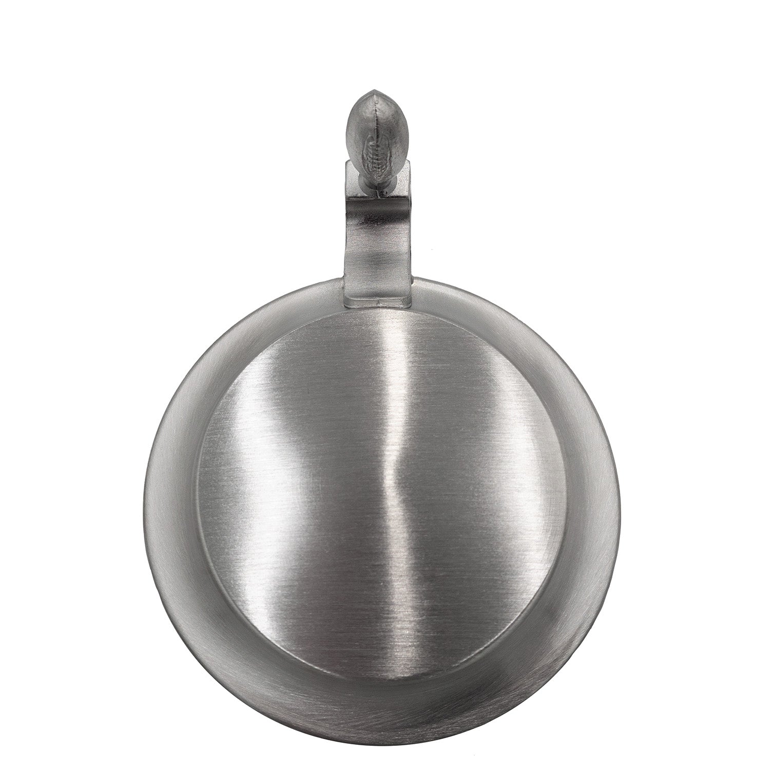 Halbliter-Bierkrug aus Steinzeug mit graviertem Zinndeckel und Washington Commanders Logo auf der Front.