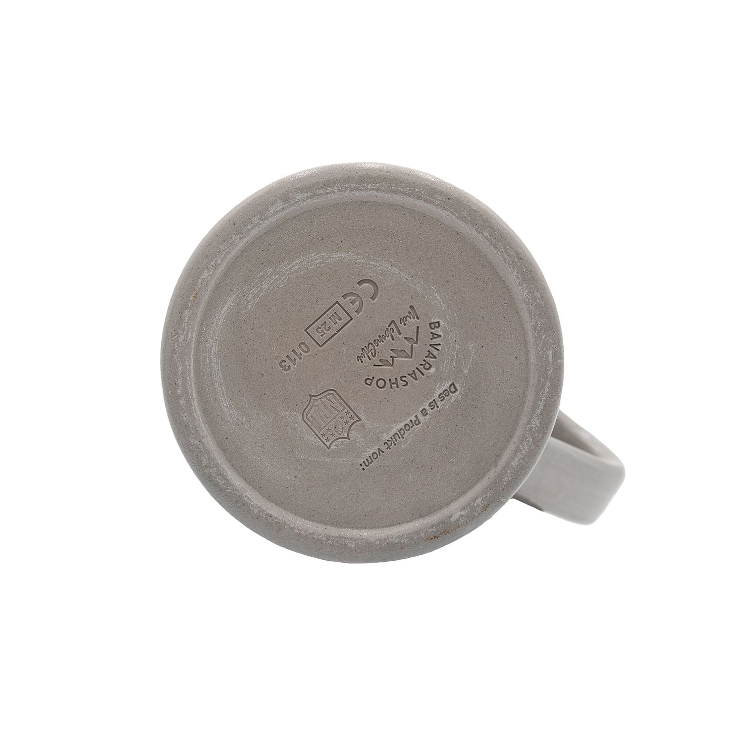Hochwertiger Steinkrug mit Indianapolis Colts-Logo, optionalem Zinndeckel und Gravurfläche, Fassungsvermögen 0,5 l.