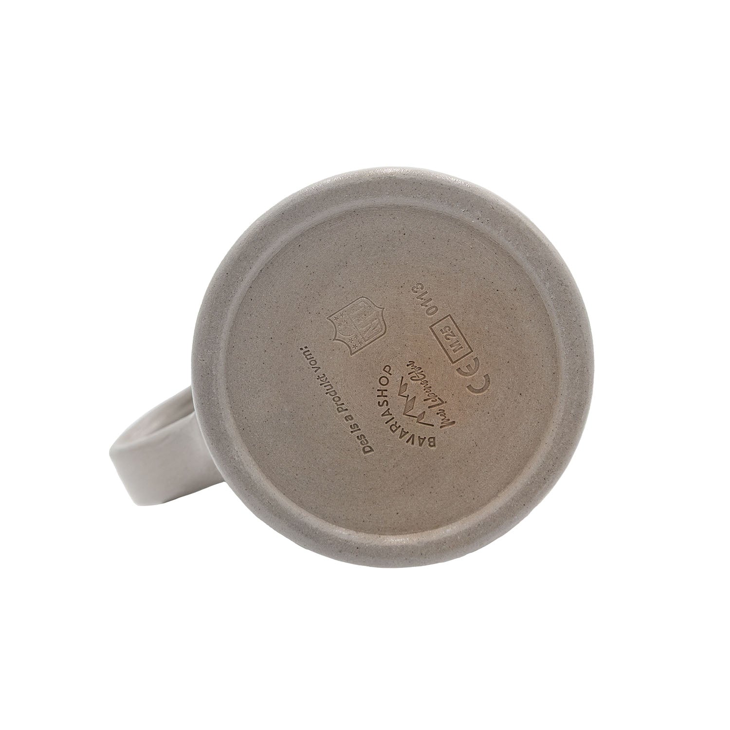 Traditioneller Bierkrug aus Steingut mit Los Angeles Rams Logo, Zinndeckel und optionaler Namensgravur, 0,5 l.