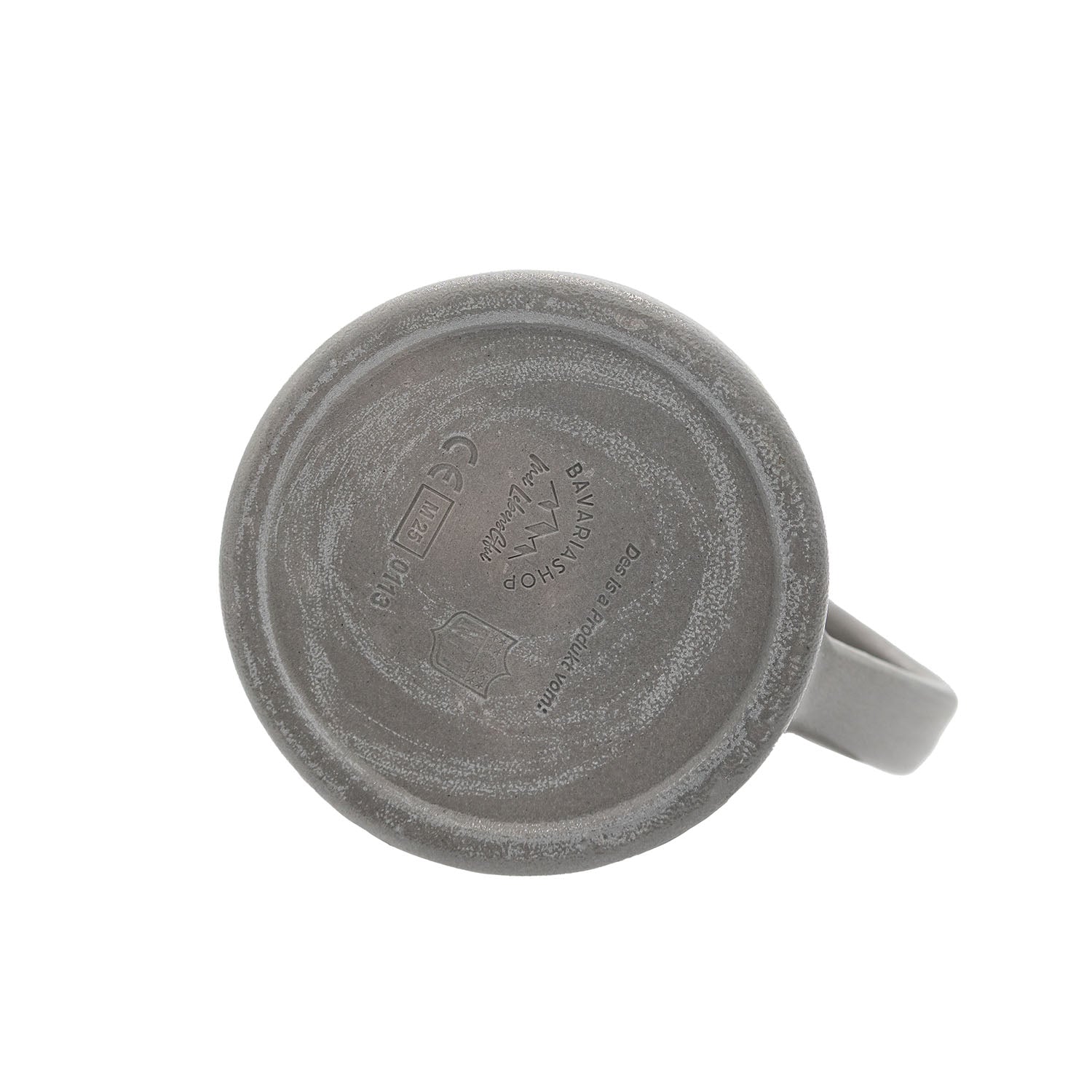 Halbliter-Bierkrug aus Stein mit Tampa Bay Buccaneers-Logo, Strukturgriff, optional gravierbar.