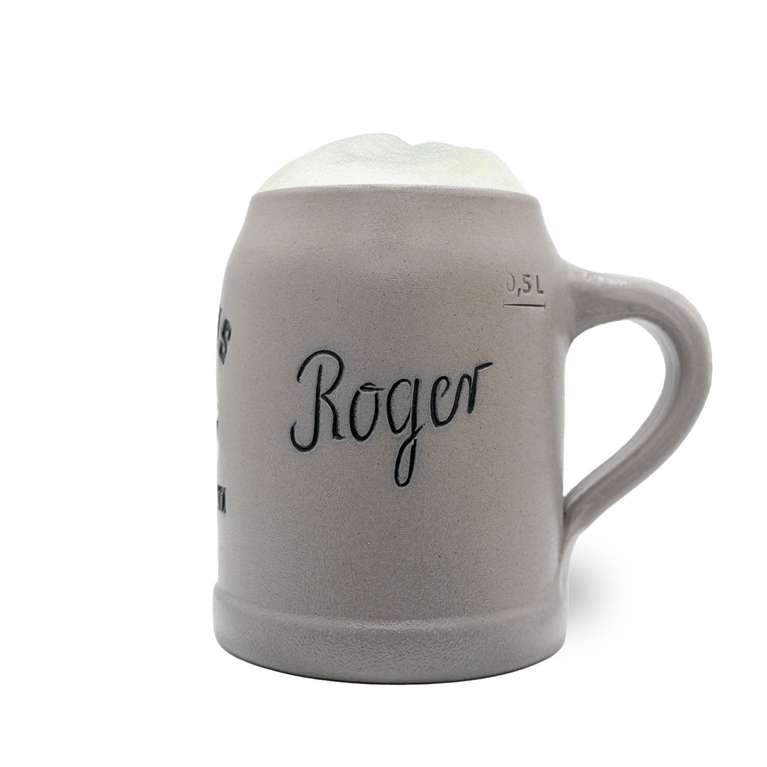 Handgefertigter NFL Bierkrug "Tennessee Titans" mit Teamlogo, optional graviert, Steinkrug, 0,5 Liter.