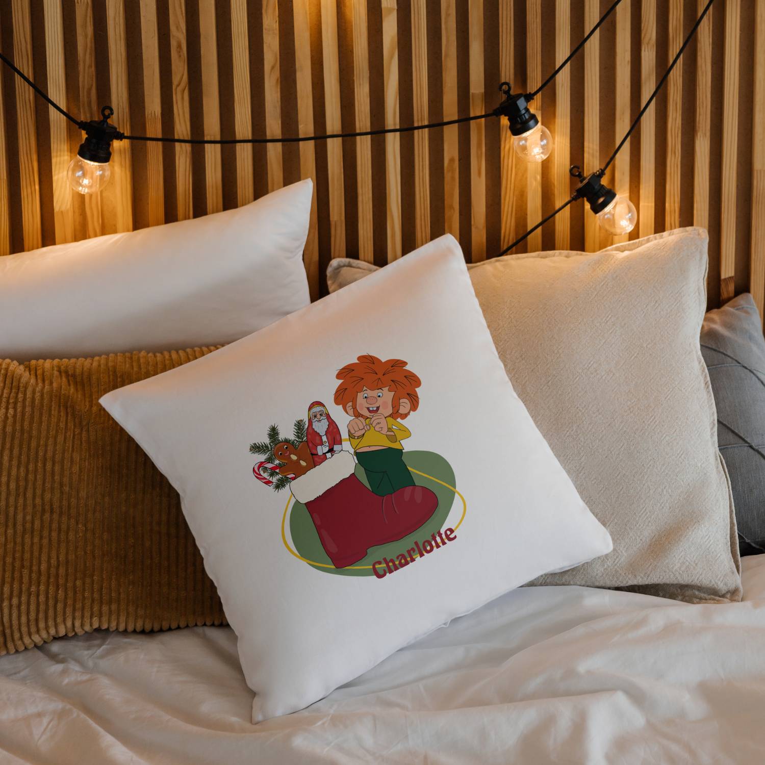 ®Pumuckl Kuschelkissen "Nikolaus" personalisiert