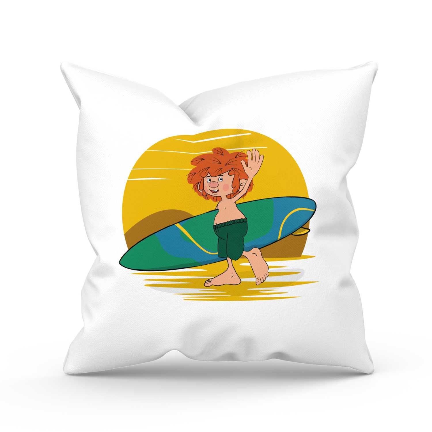 ®Pumuckl Kuschelkissen "Surfer"