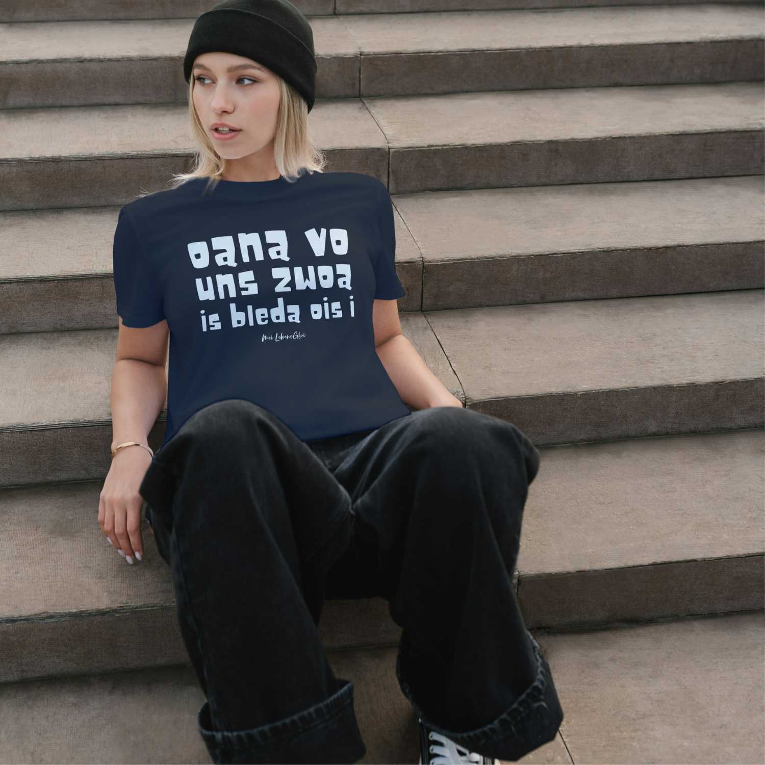 Damen T-Shirt "Oana vo uns zwoa"