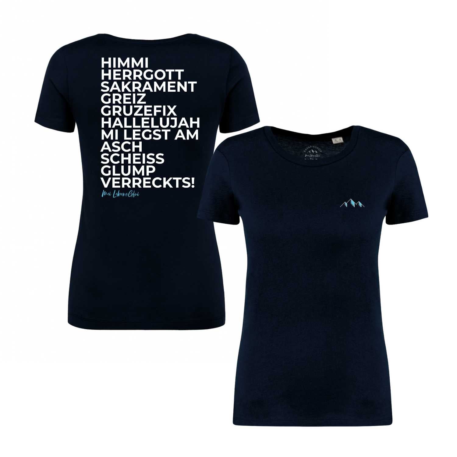 Damen T-Shirt "Himmi Herrgott"