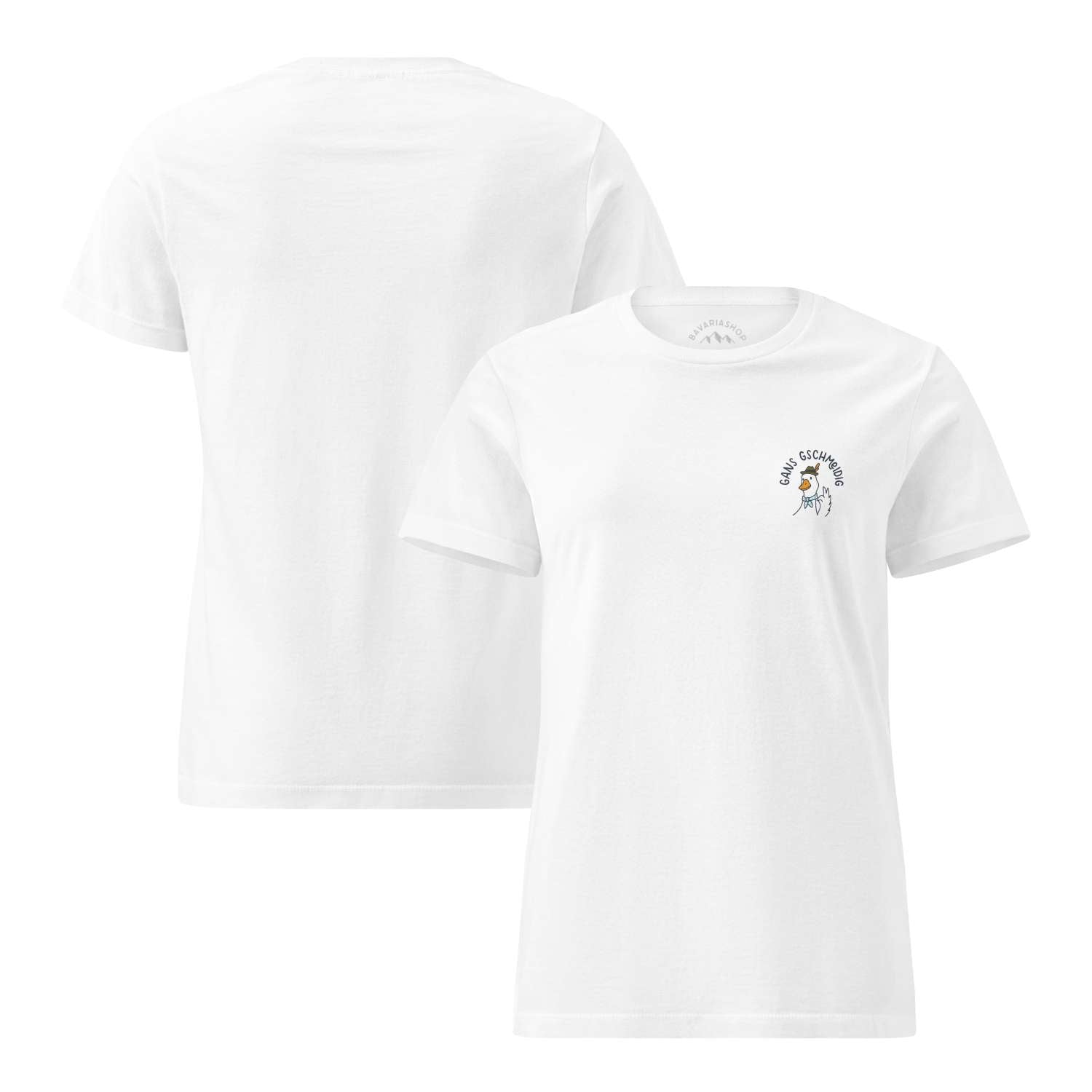 Damen T-Shirt "Gans gschmeidig"