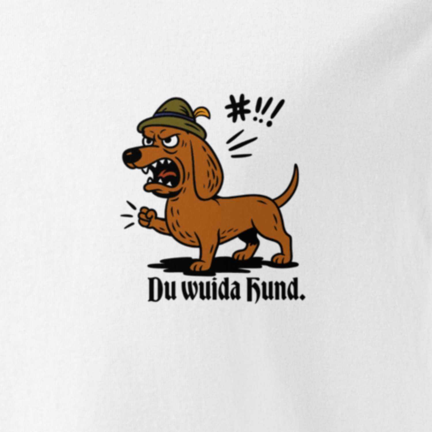 Herren T-Shirt "Du wuida Hund"