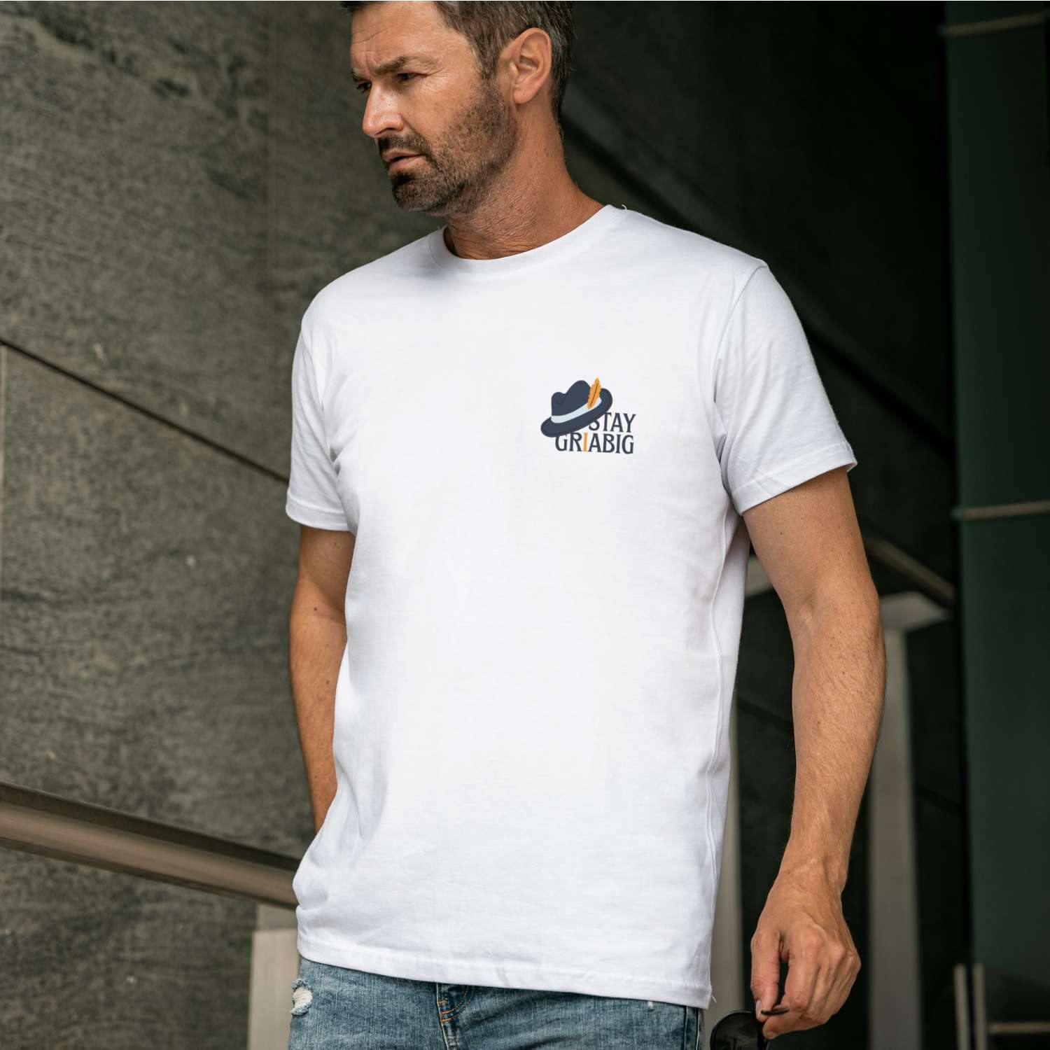 Herren T-Shirt "Stay Griabig"