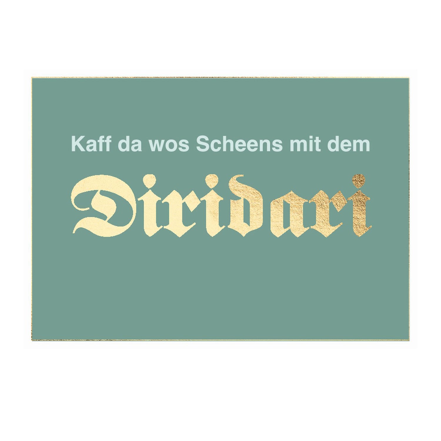 Glückwunschkarte Gutschein "Diridari"