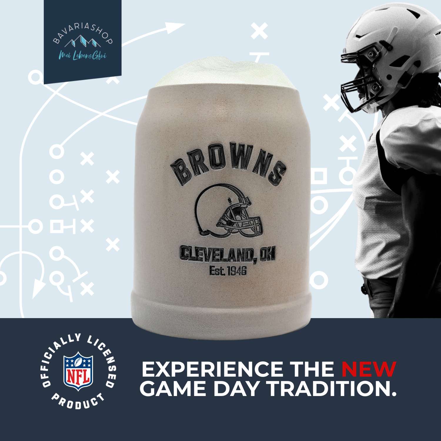 ®NFL PREMIUM Teamkrug "Cleveland Browns"