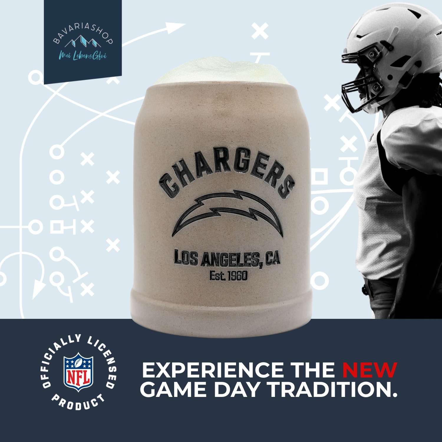 ®NFL PREMIUM Teamkrug "Los Angeles Chargers"
