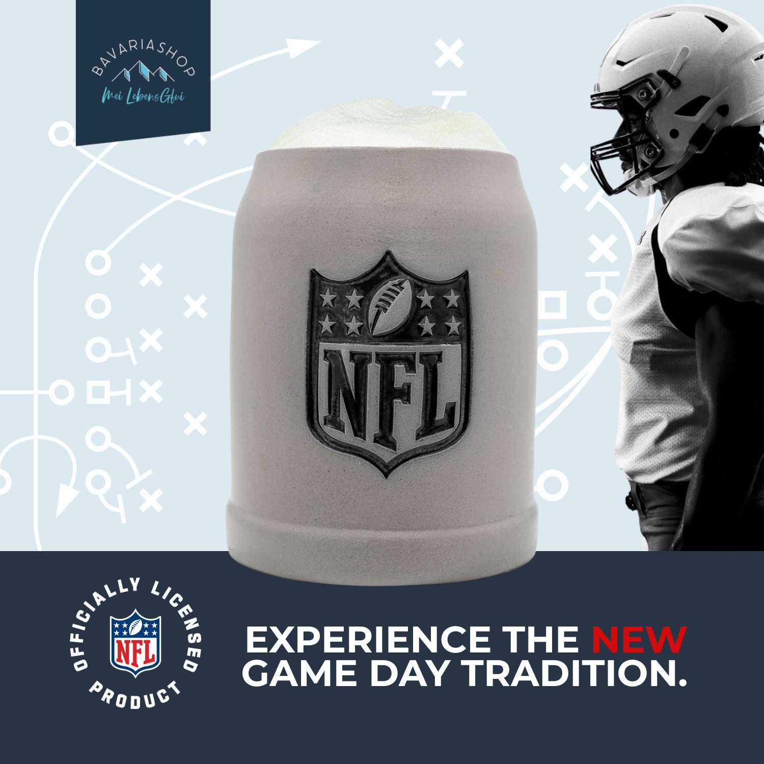 ®NFL PREMIUM Fan-Krug "NFL Shield"