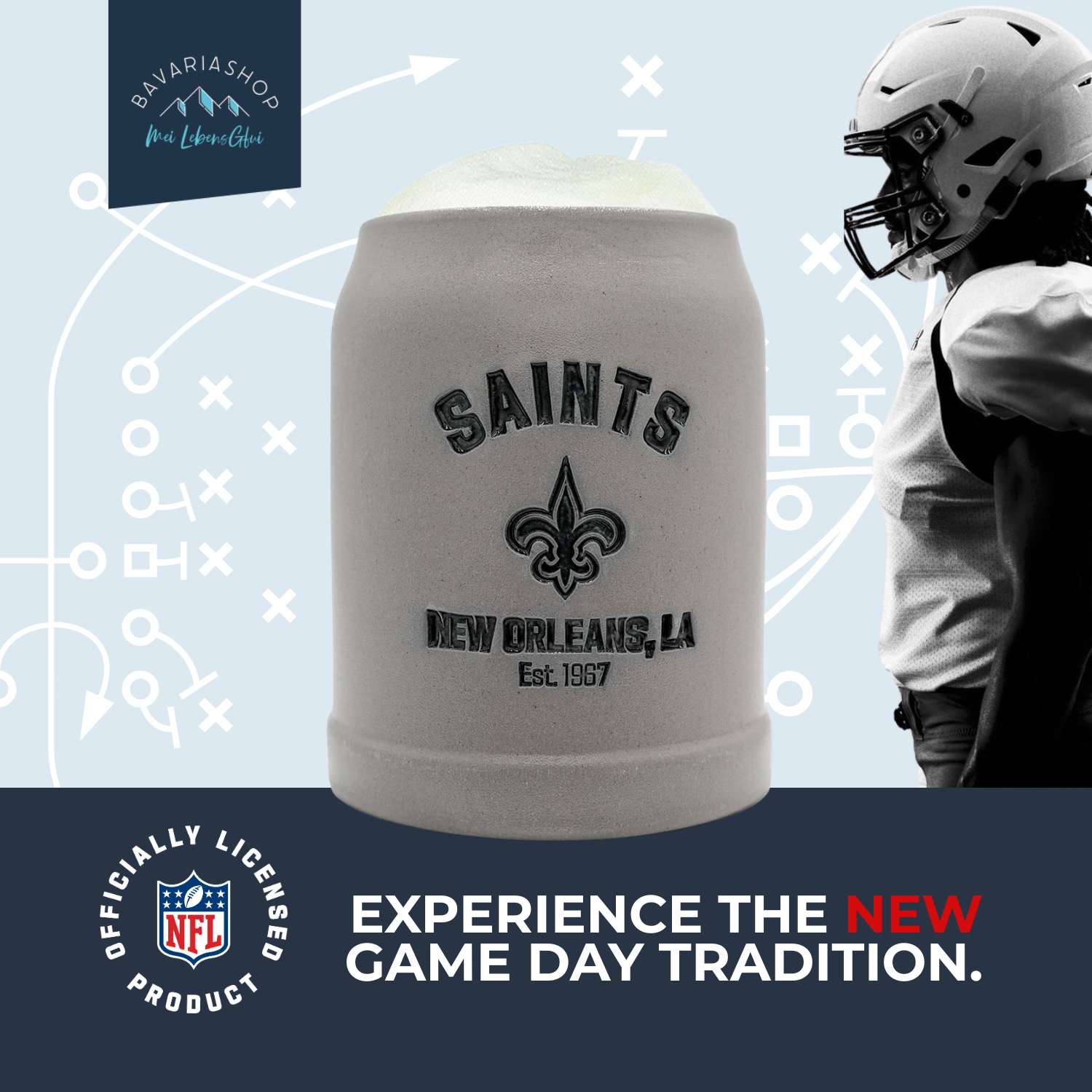 ®NFL PREMIUM Teamkrug "New Orleans Saints"