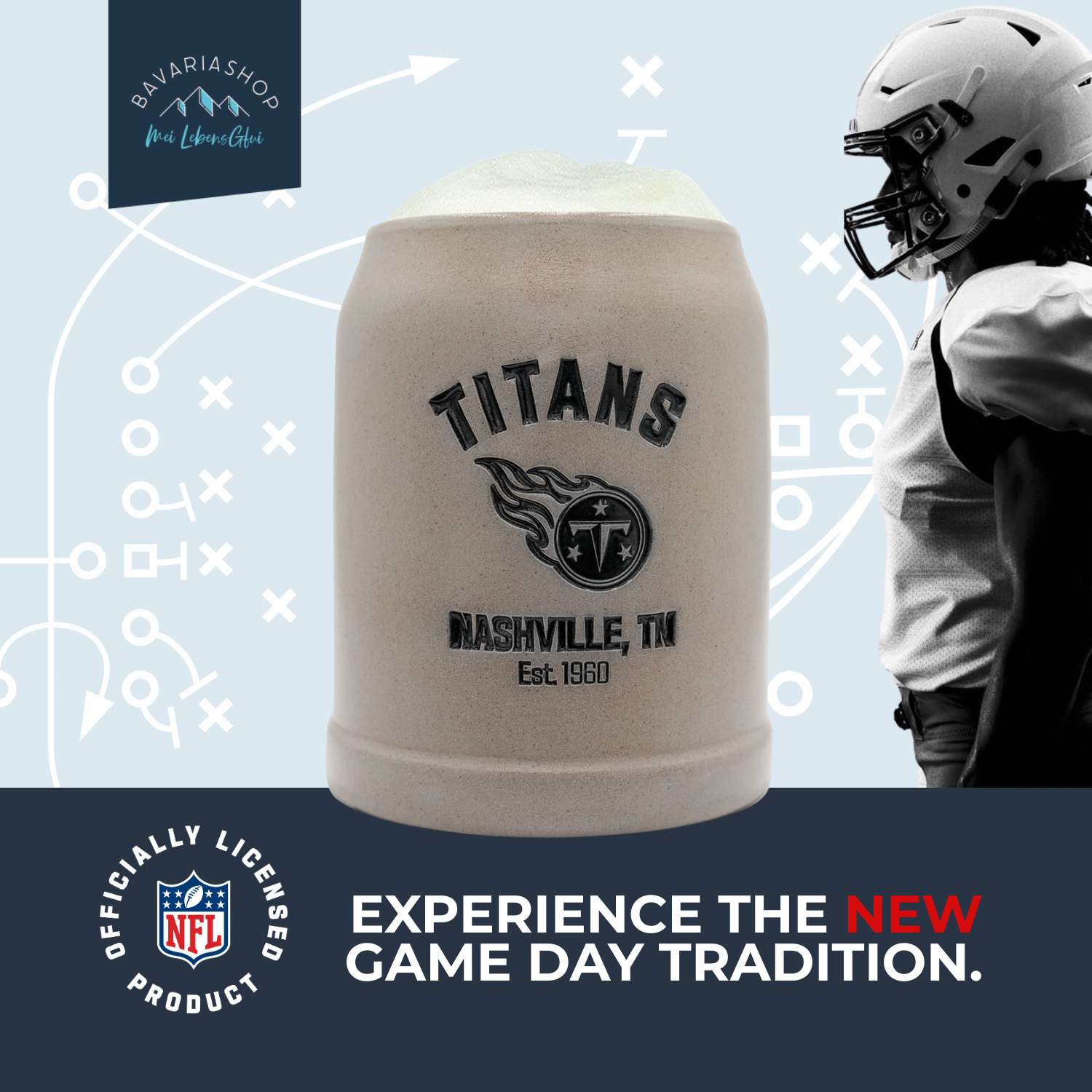 ®NFL PREMIUM Teamkrug "Tennessee Titans"