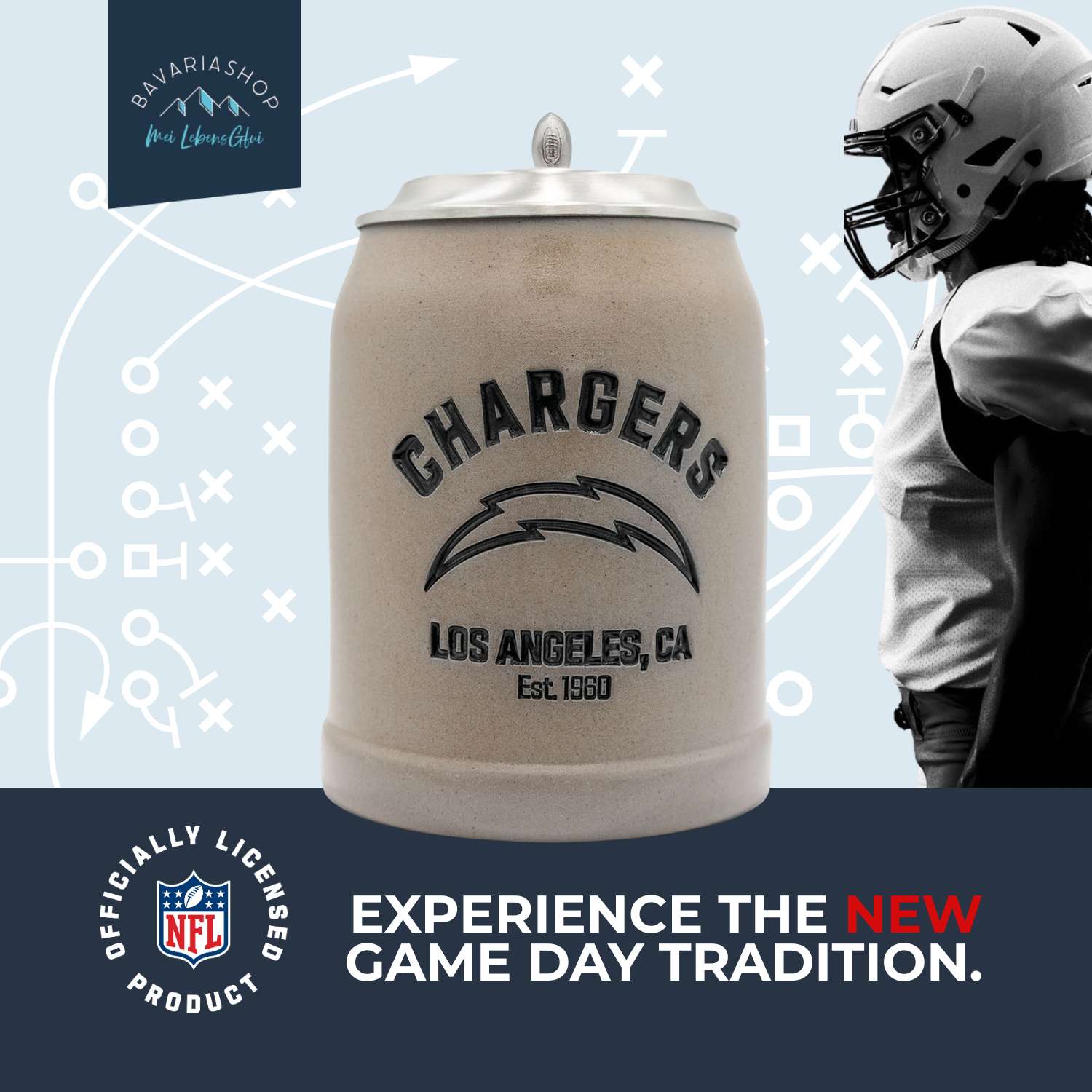 ®NFL PREMIUM Teamkrug "Los Angeles Chargers"
