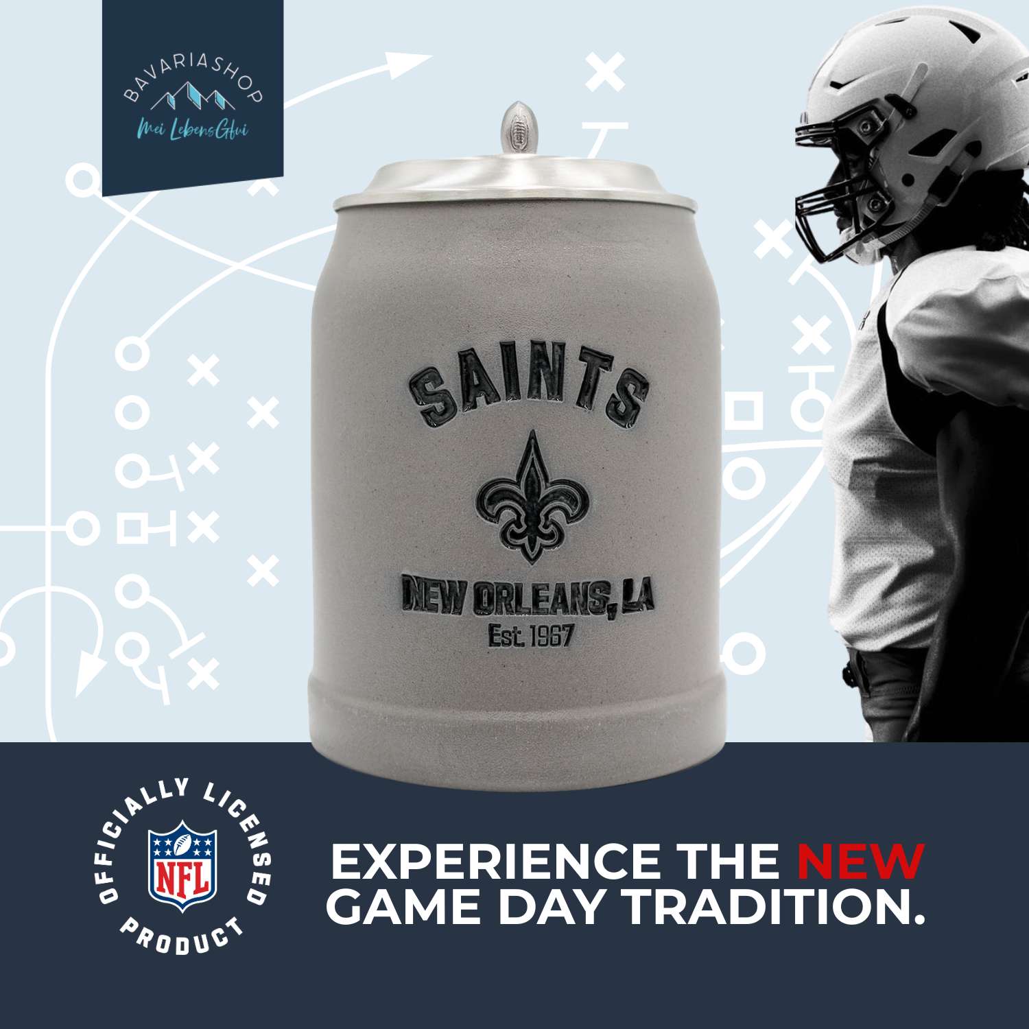 ®NFL PREMIUM Teamkrug "New Orleans Saints"