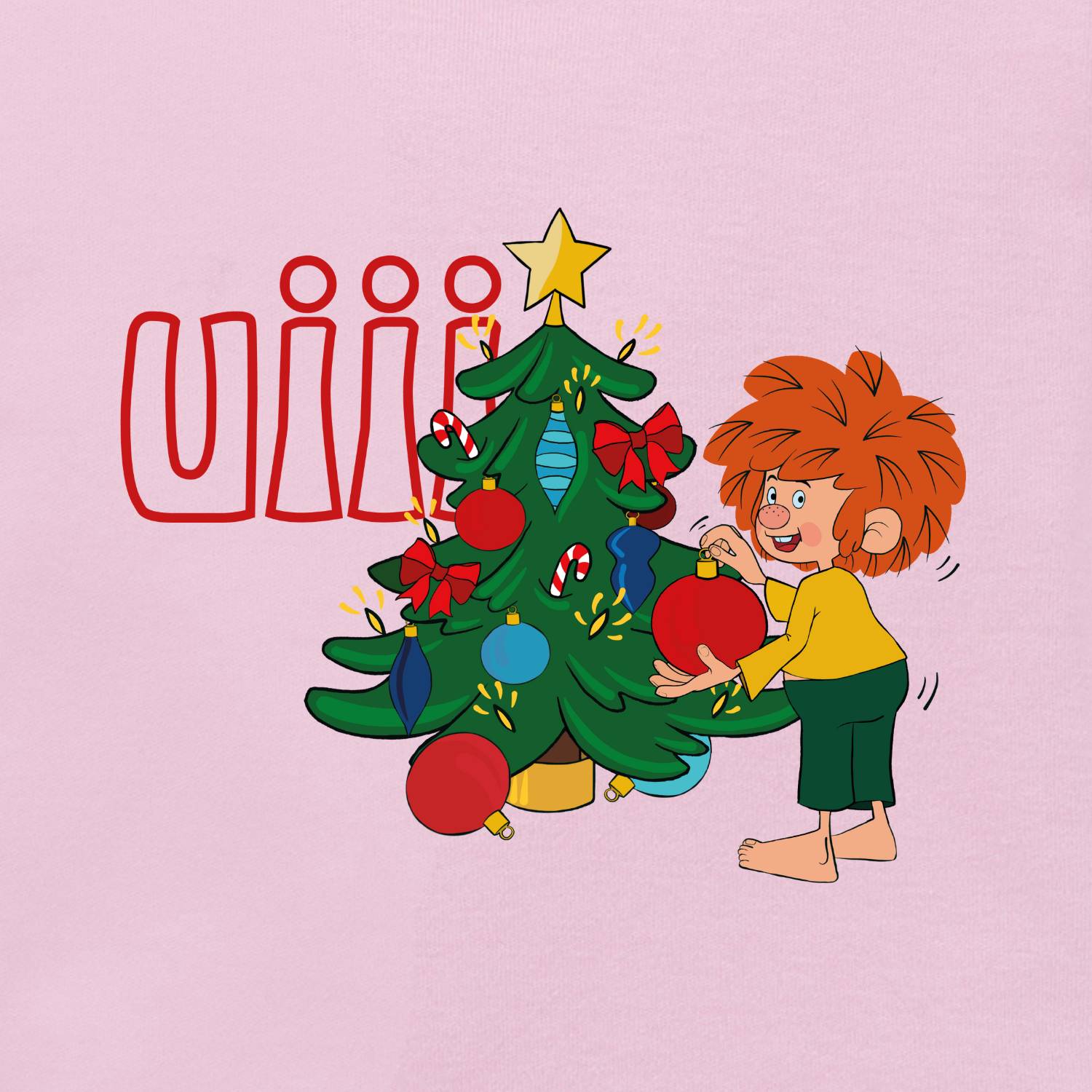 ®Pumuckl Baby T-Shirt "uiii Weihnachten"