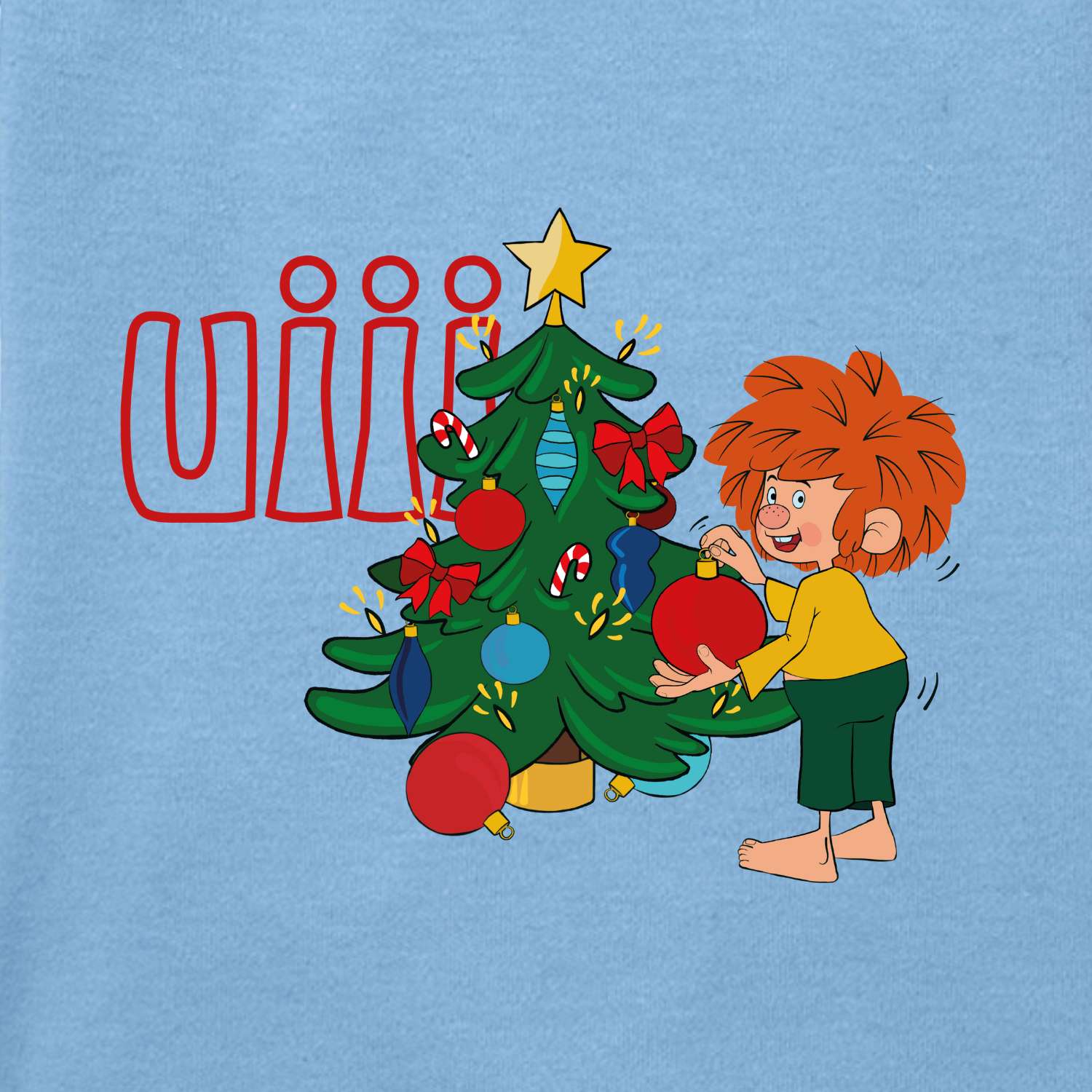 ®Pumuckl Baby-Body "uiii Weihnhachten"