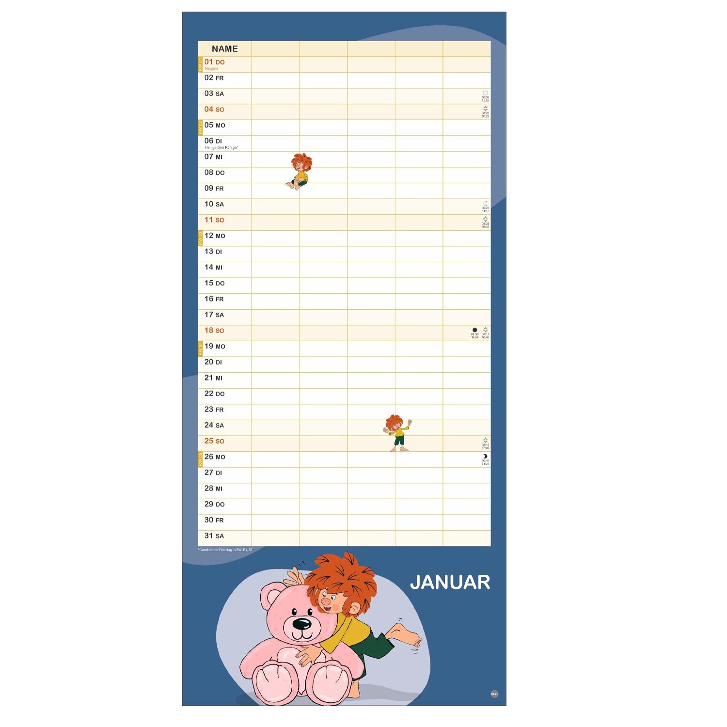 ®Pumuckl Familien Kalender 2026