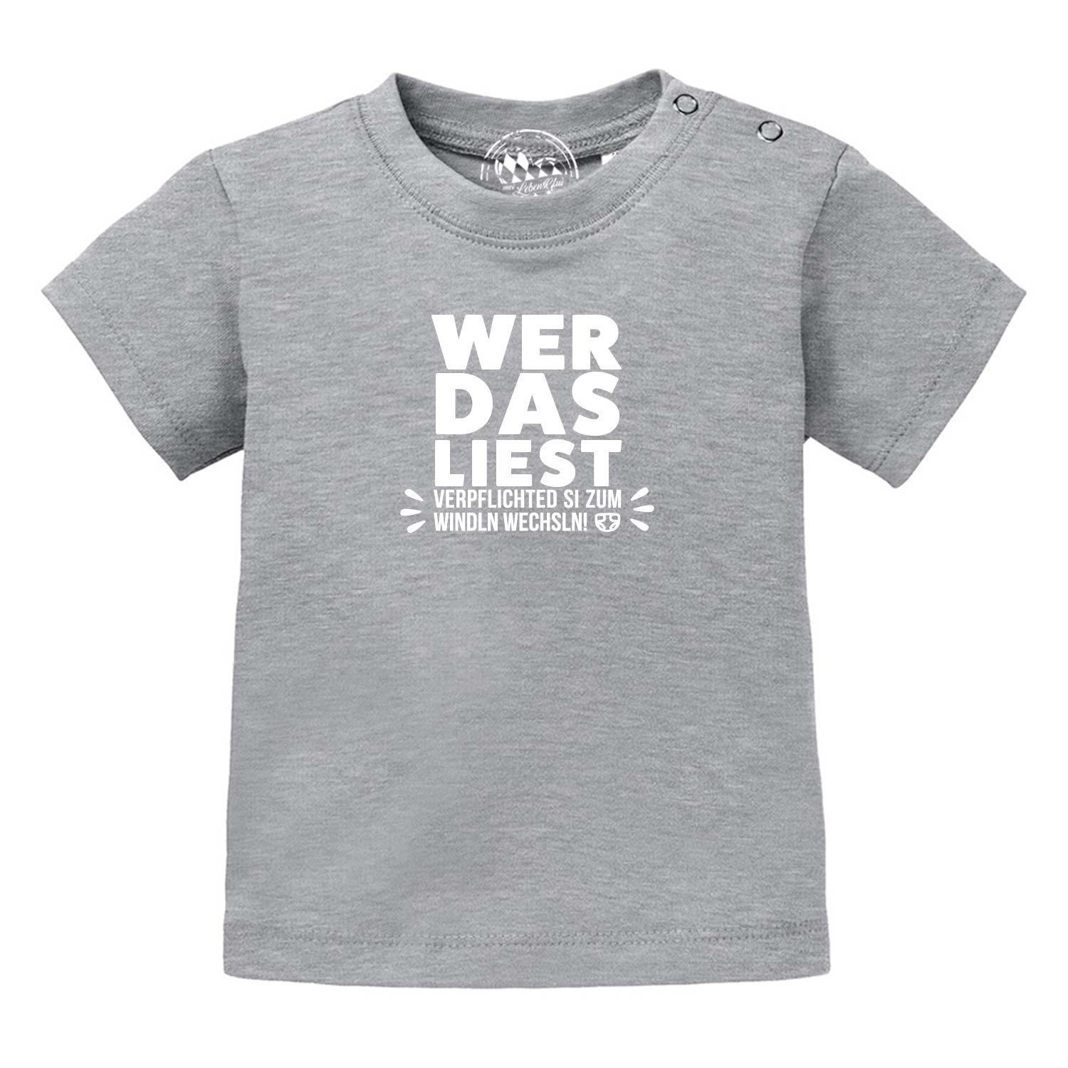 Baby T-Shirt "Windln wechsln!" - bavariashop - mei LebensGfui