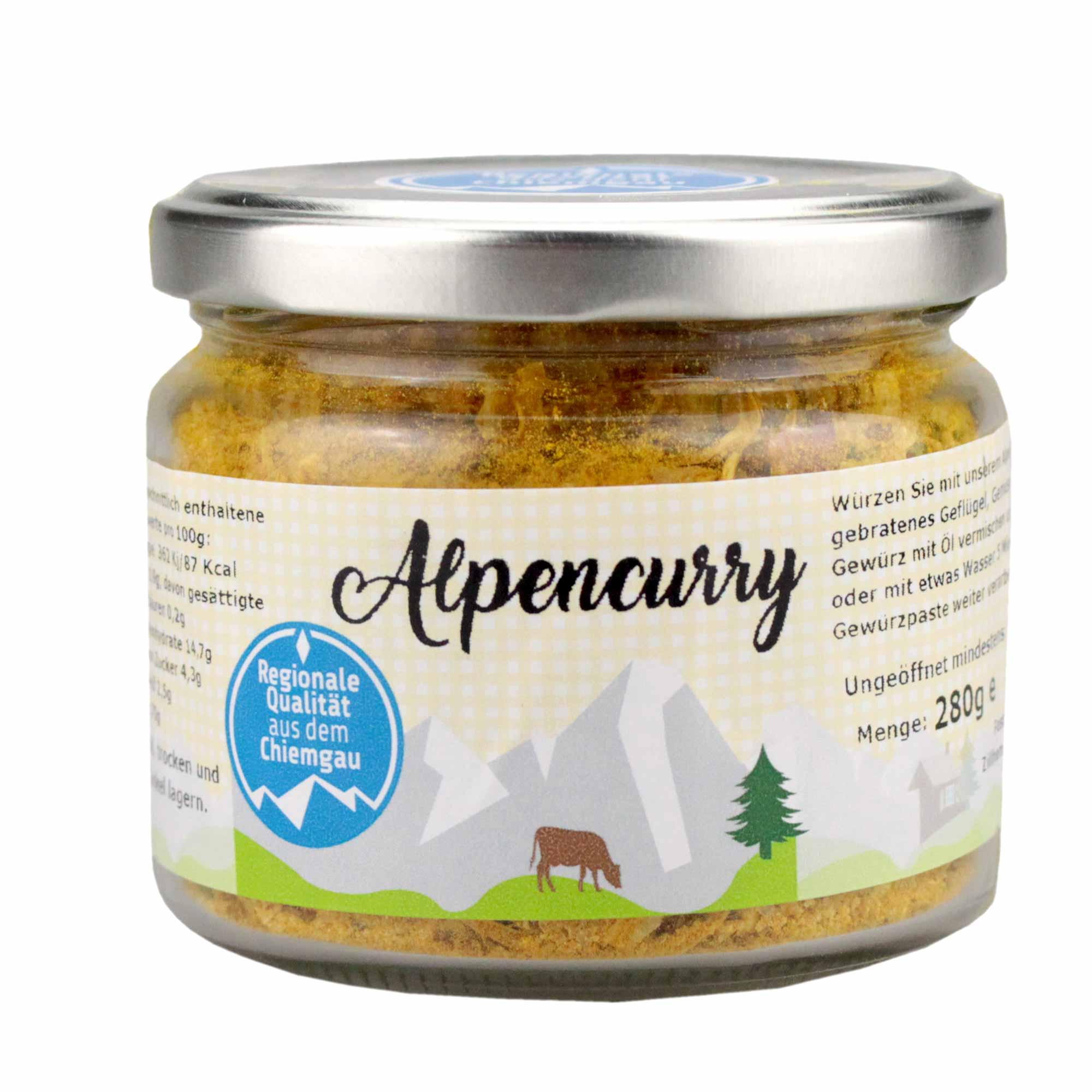 Bayerisches Alpen Curry Gewürzsalz - bavariashop - mei LebensGfui