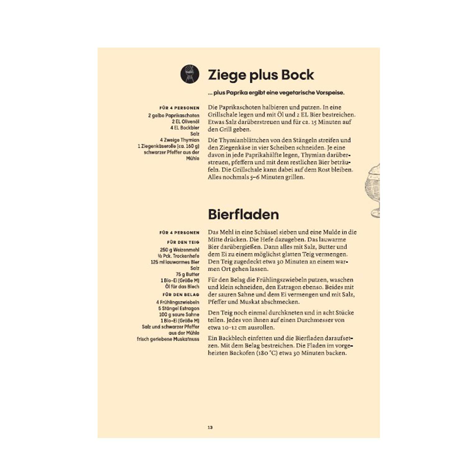 Buch mit 250 Bier-Rezepten von Fleisch bis Dessert, inkl. Bierkunde, Hardcover mit 218 Seiten, Format 16 × 22 cm