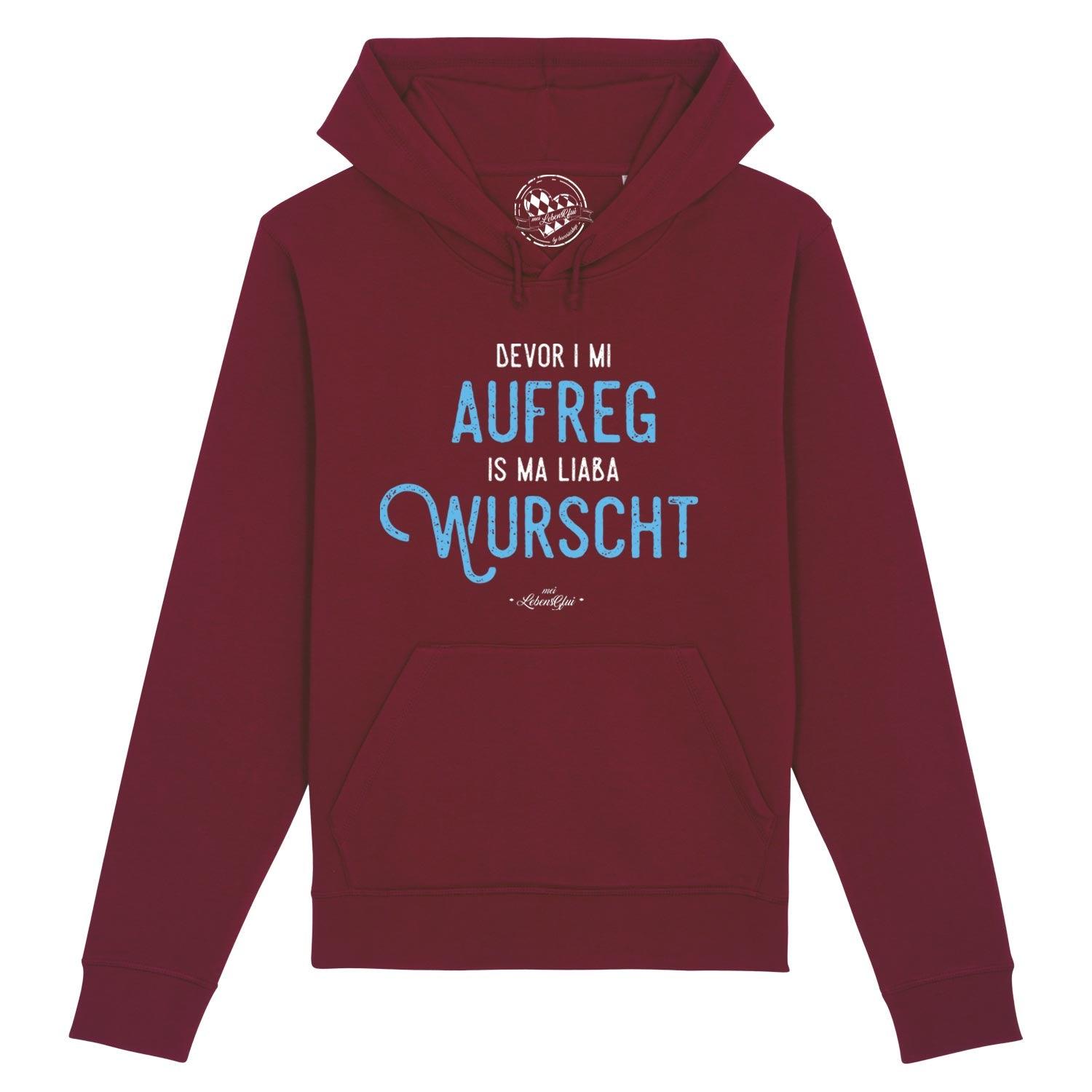 Damen Hoodie "Bevor i mi aufreg..." - bavariashop - mei LebensGfui