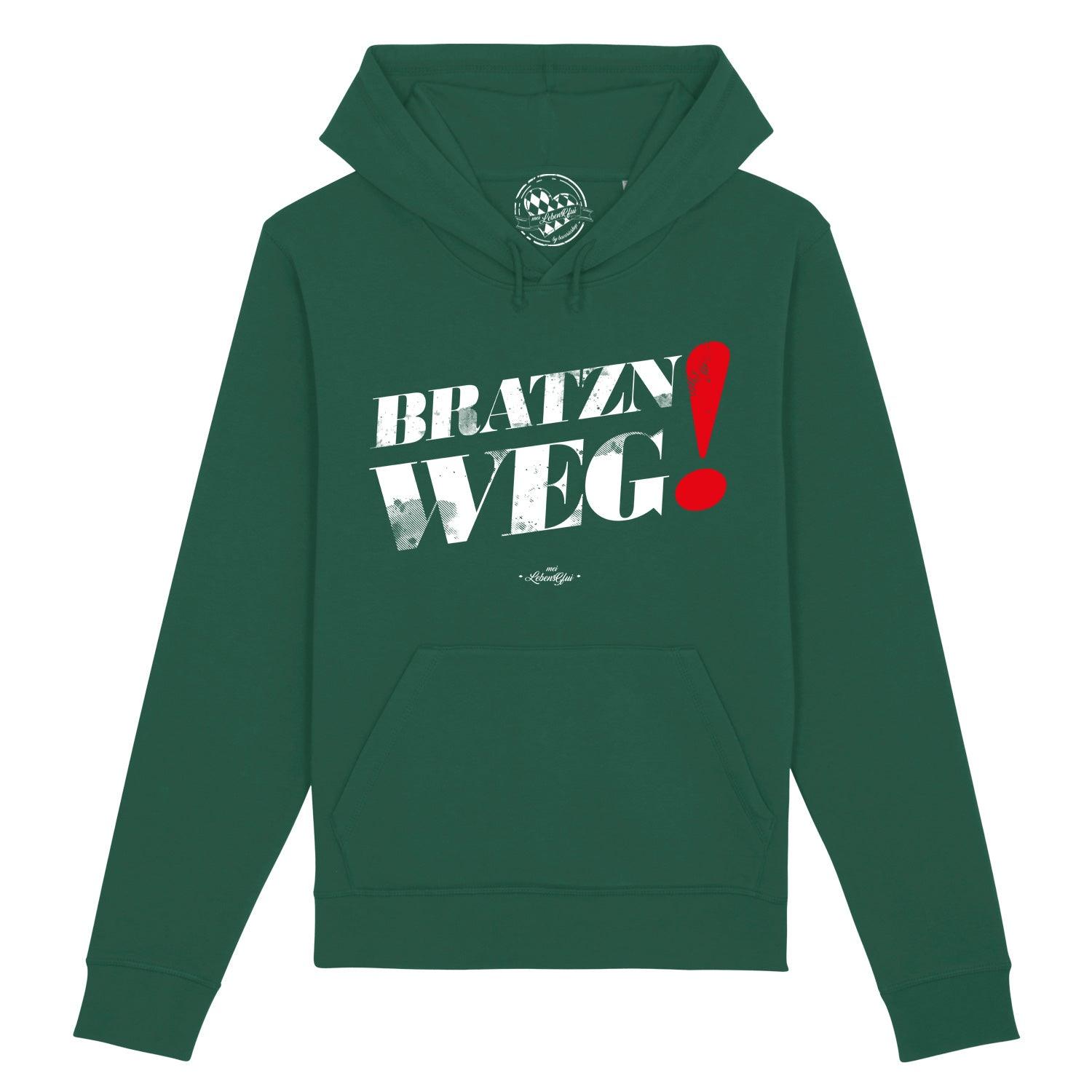 Damen Hoodie "Bratzn weg" - bavariashop - mei LebensGfui