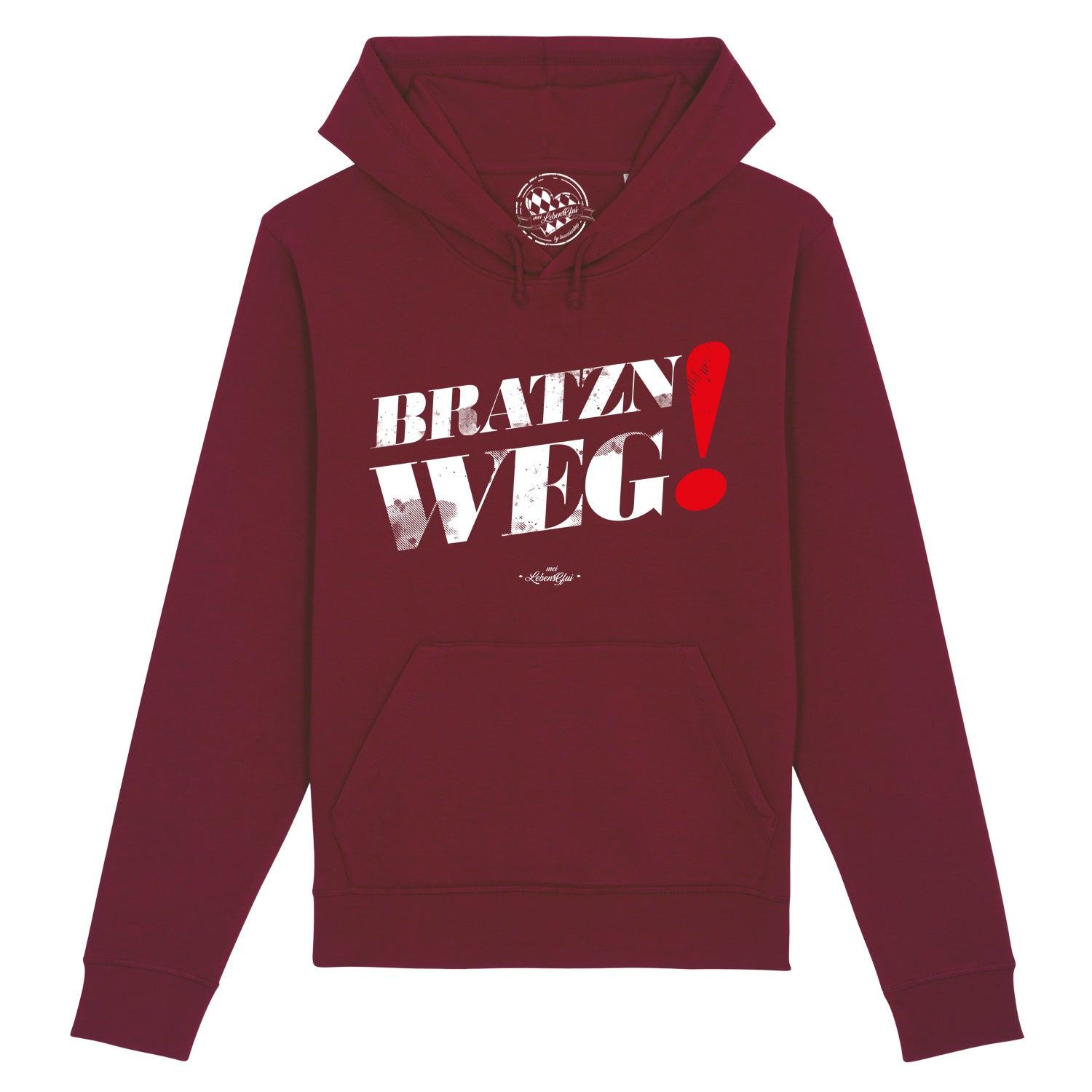 Damen Hoodie "Bratzn weg" - bavariashop - mei LebensGfui