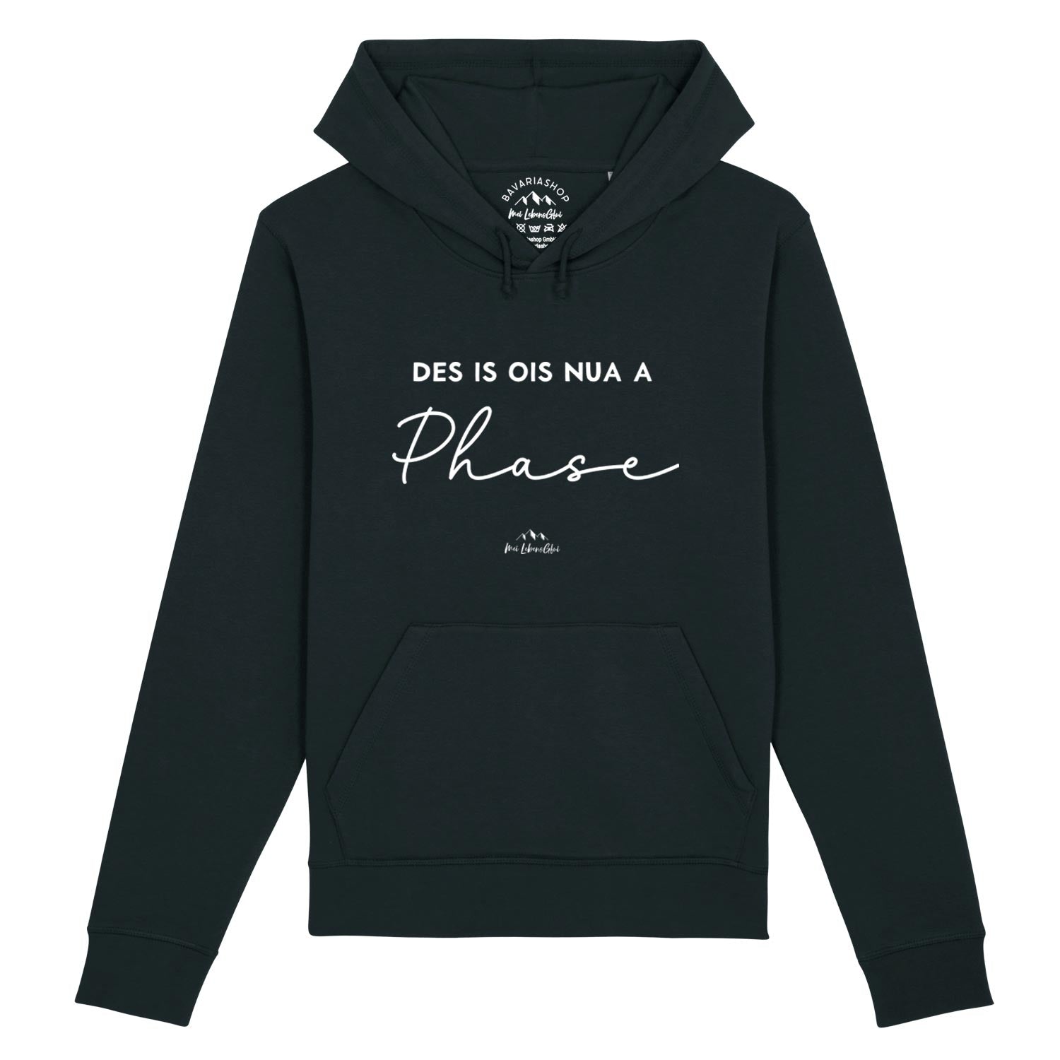 Damen Hoodie "Des is ois nua a Phase"