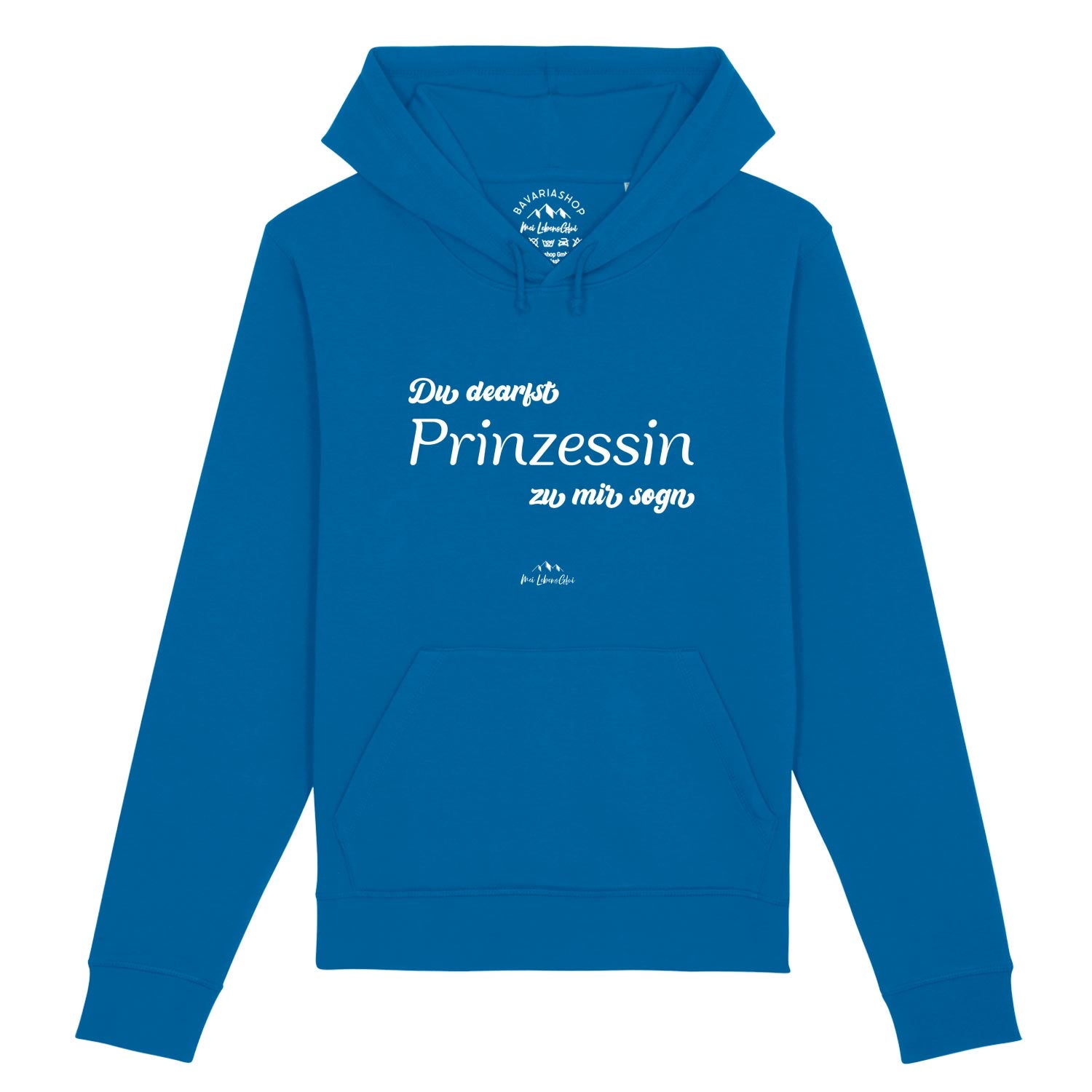 Damen Hoodie "Du dearfst Prinzessin zu mir sogn"