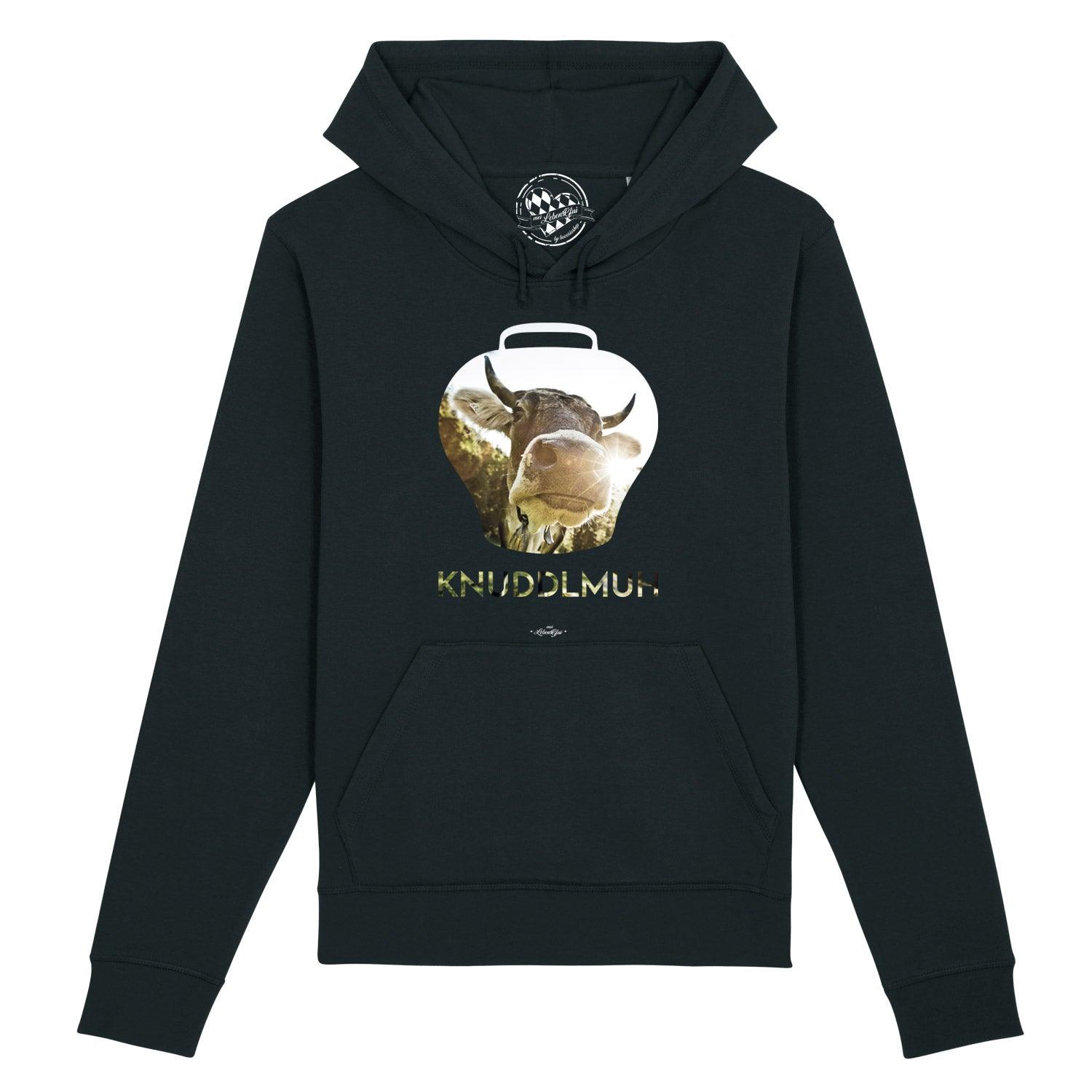 Damen Hoodie "Knuddlmuh" - bavariashop - mei LebensGfui