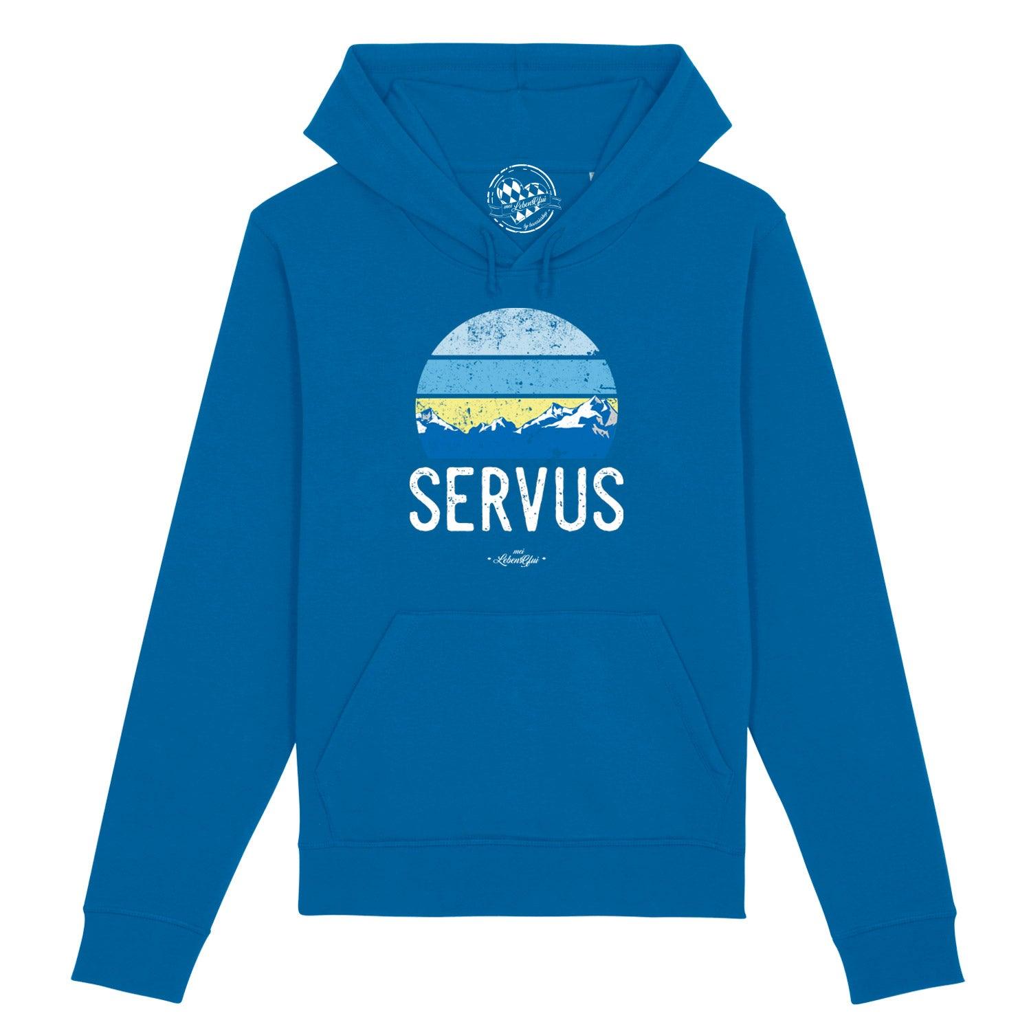 Damen Hoodie "Servus" - bavariashop - mei LebensGfui